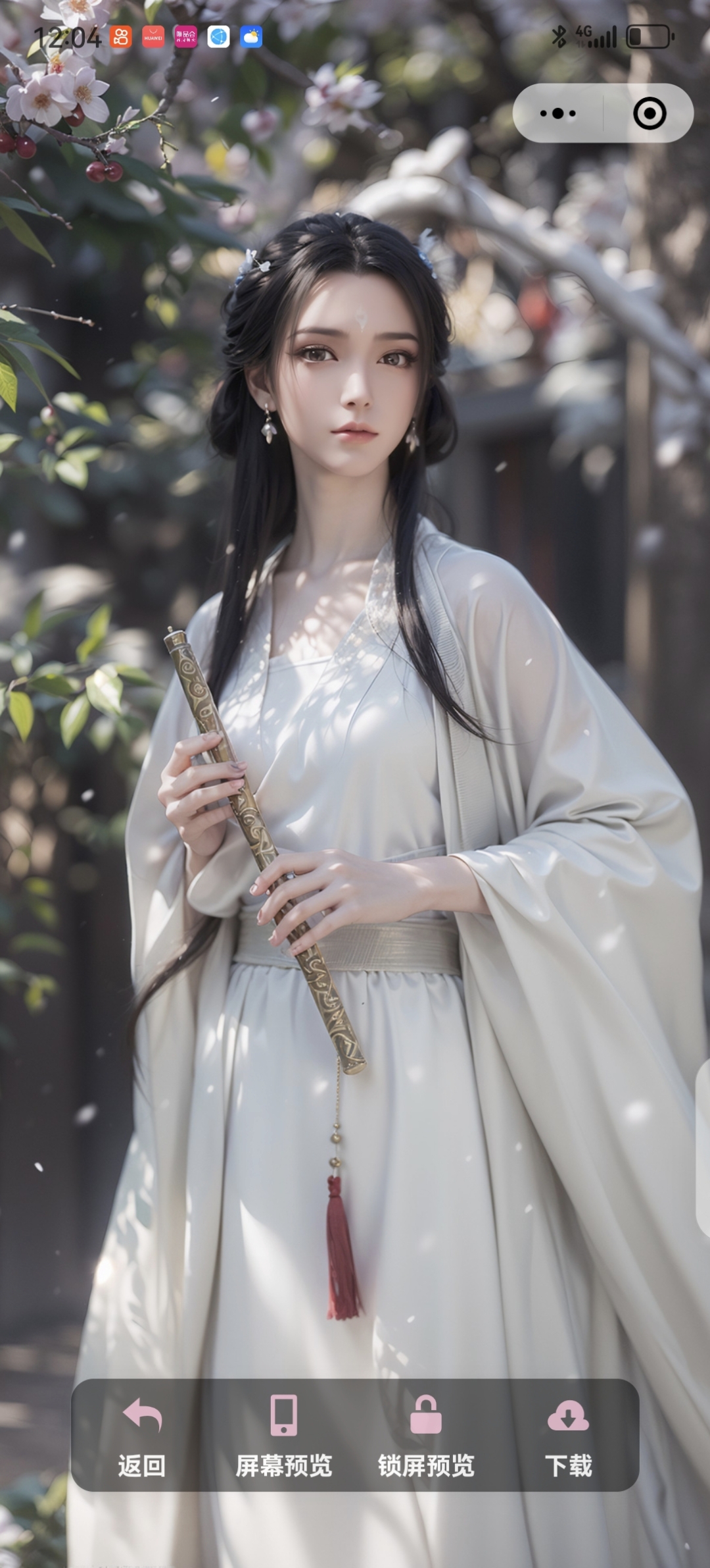 122048,古风小姐姐持扇轻舞,美图共赏,下载留念.
