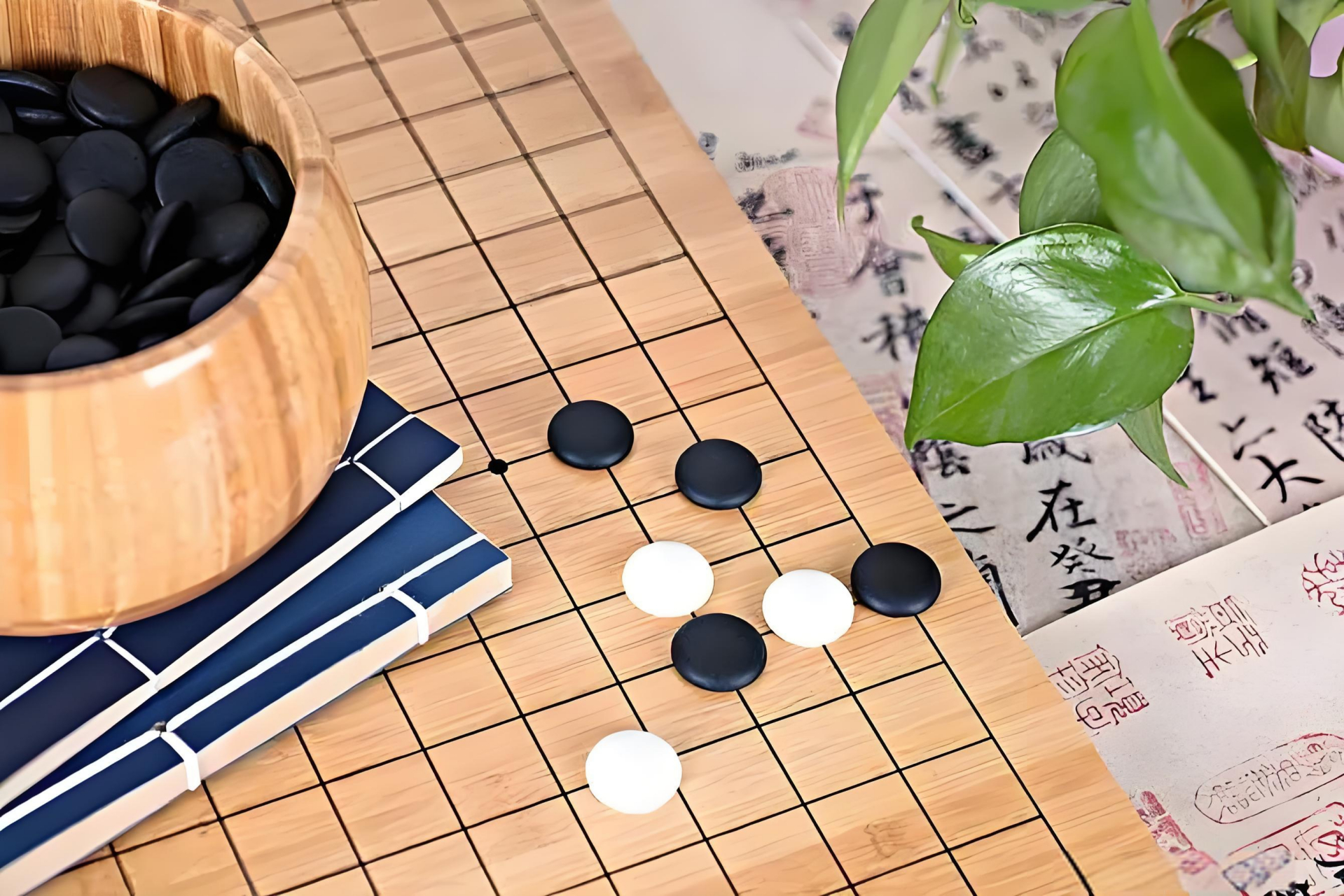 黑白围棋唯美图片图片