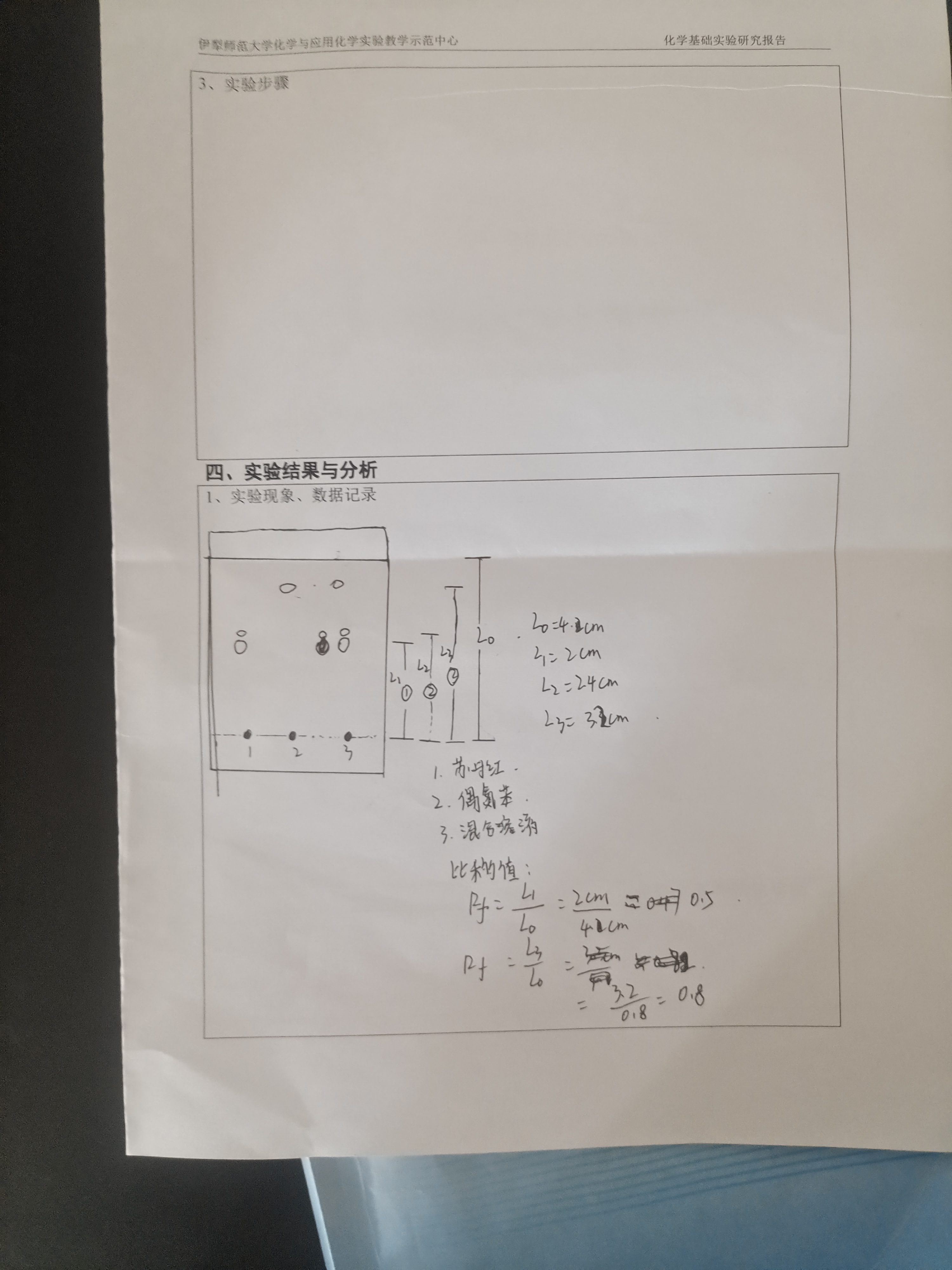 薄层层析结果图图片