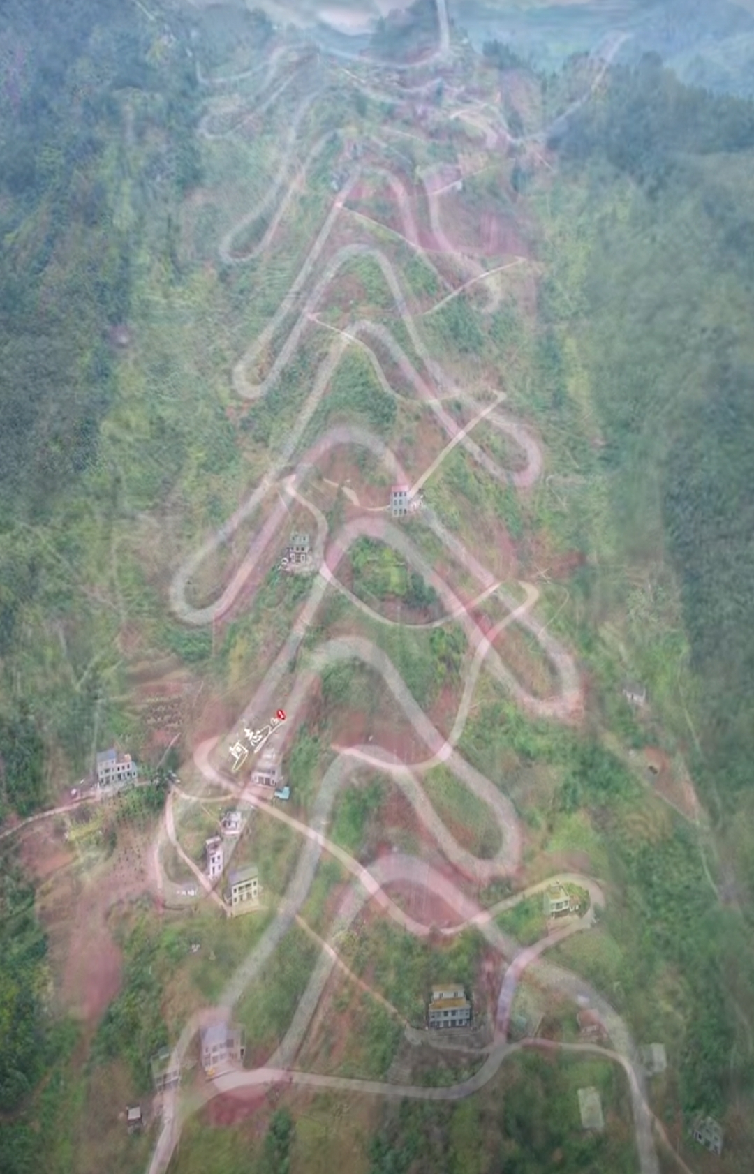 兴隆十八盘盘山道图片