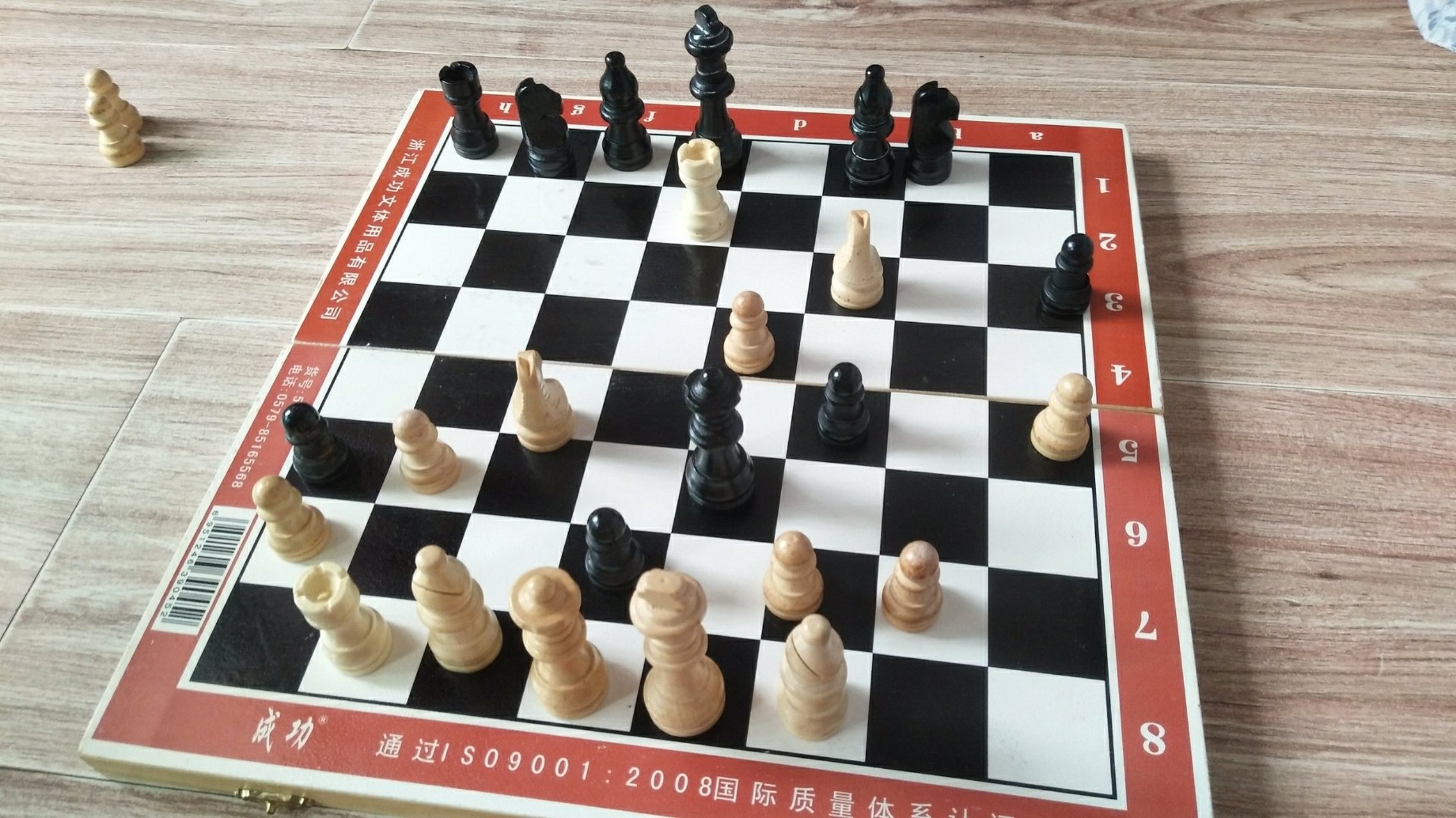 分享一下我下國際象棋下贏了的照片