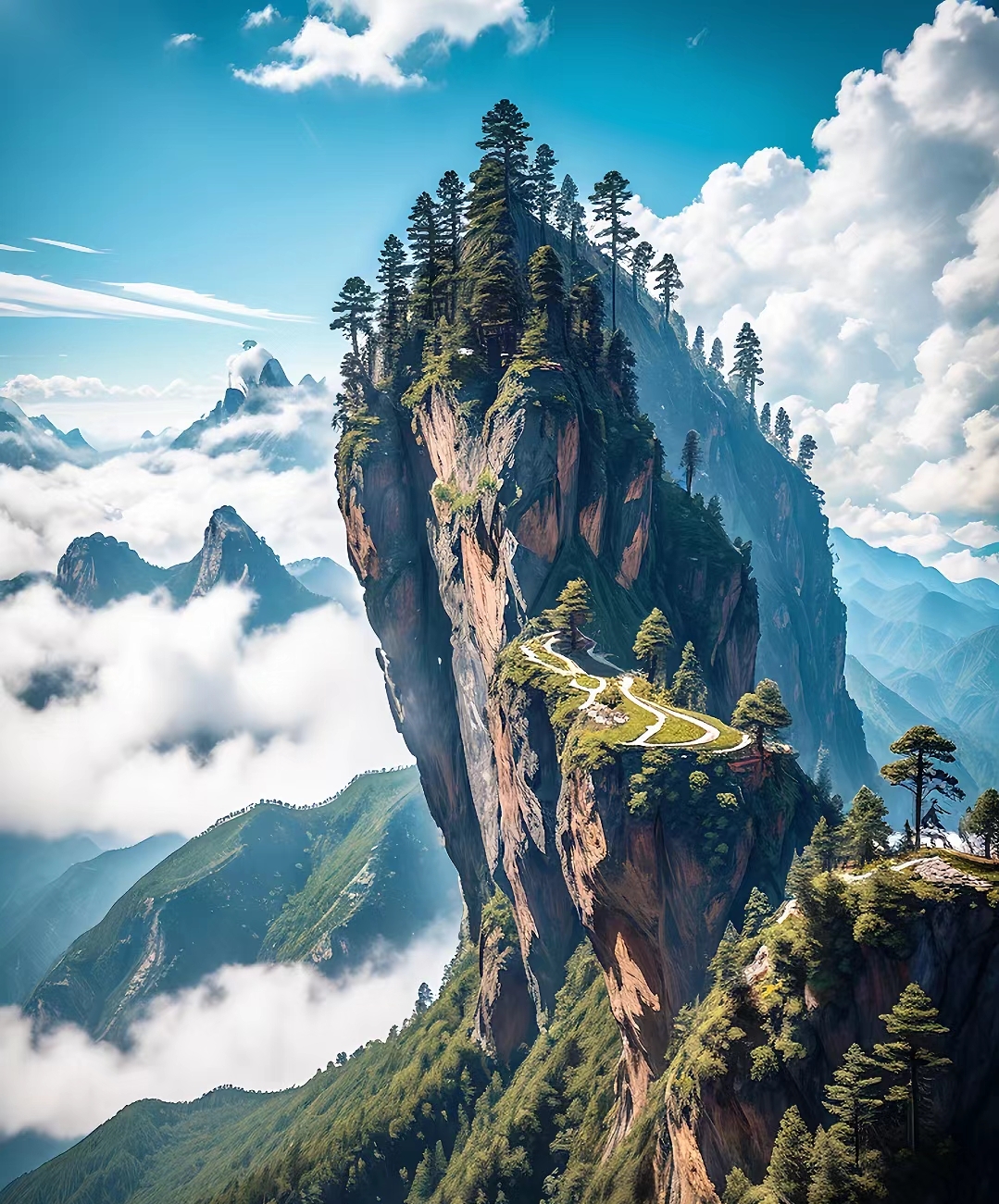 山川秀丽映晚霞, 绿树成荫满眼春. 湖光倒影心澄净, 绝美风景入诗篇.