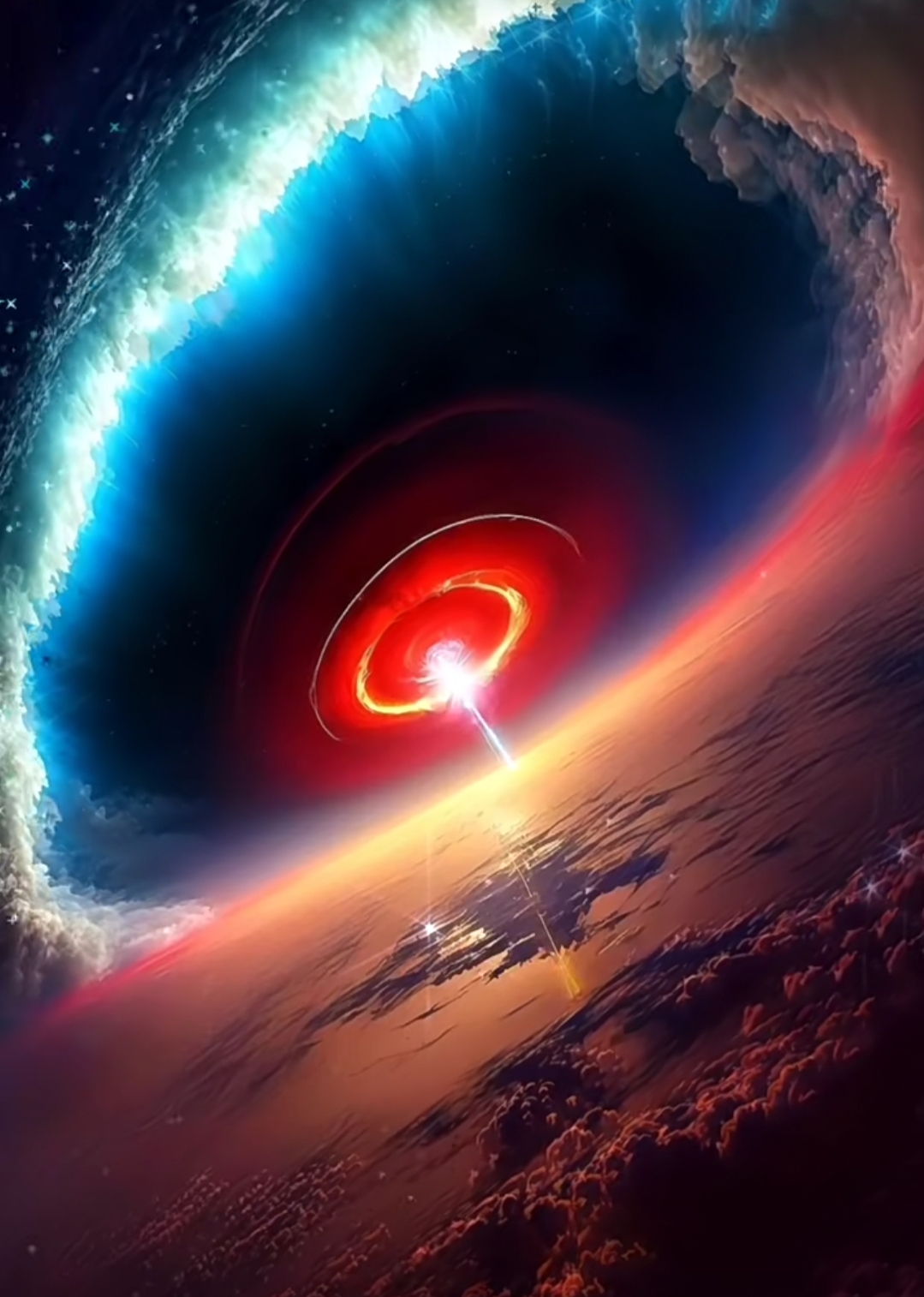 浩瀚无垠的宇宙,每一颗星星都像是一道光,温柔地照亮我的心房.