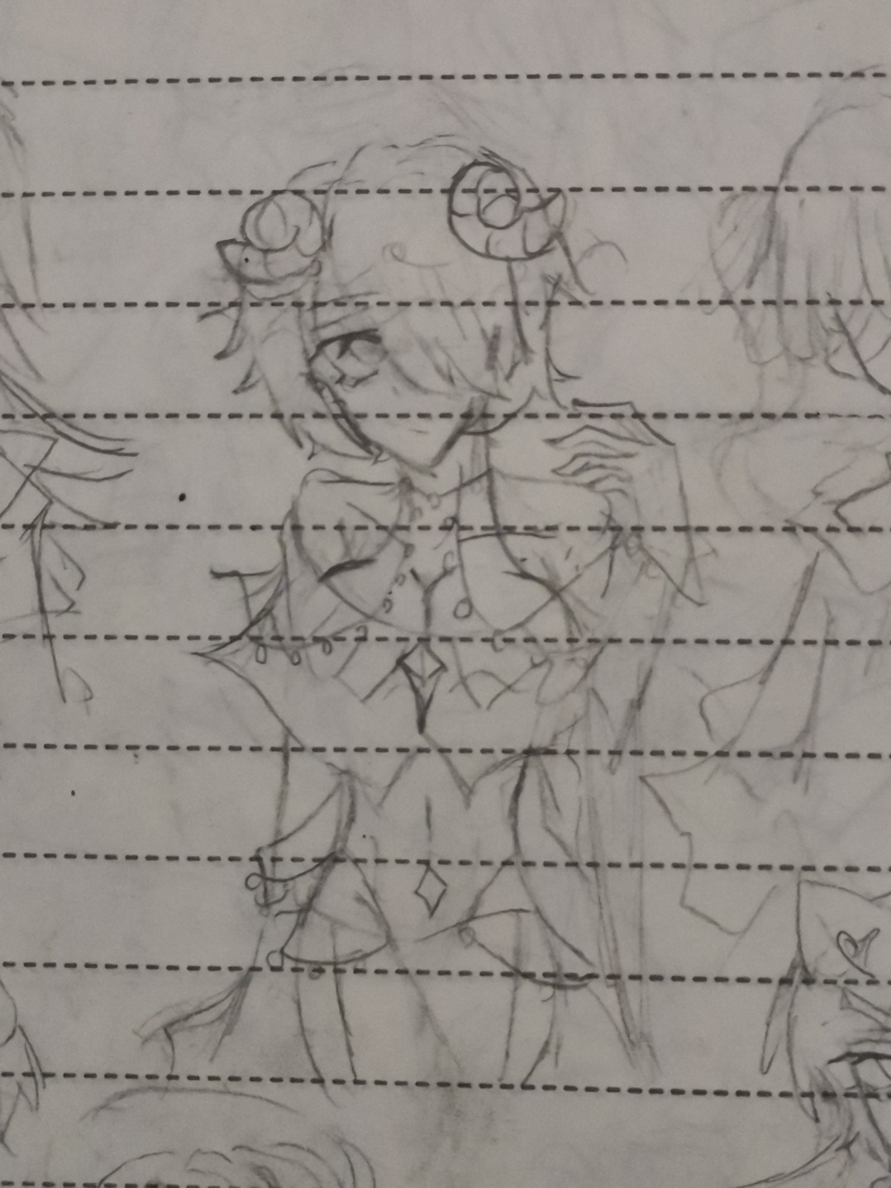 网易公开课上的老师要给我的oc小羊君画无偿!