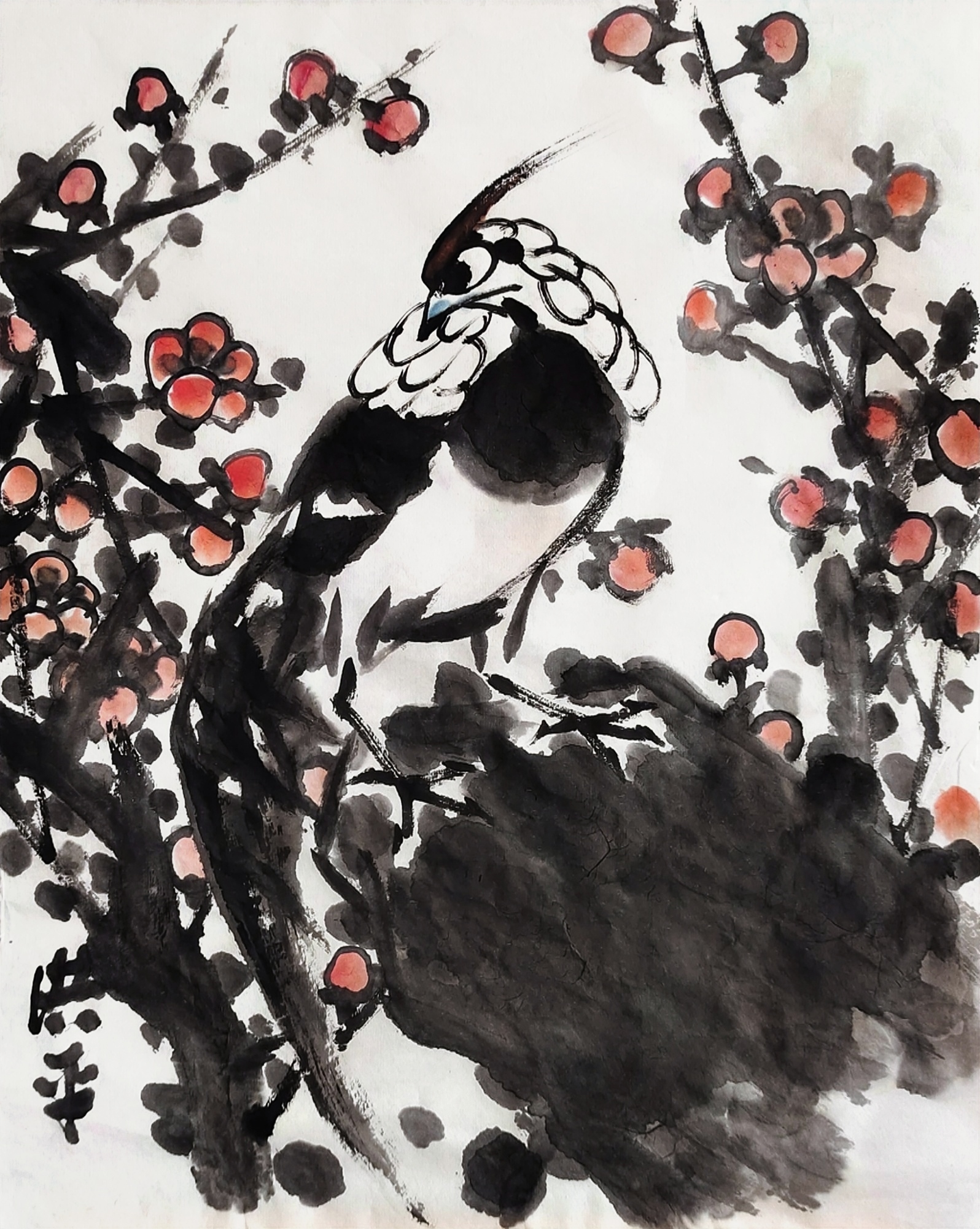 这幅水墨画简直美到让人窒息!