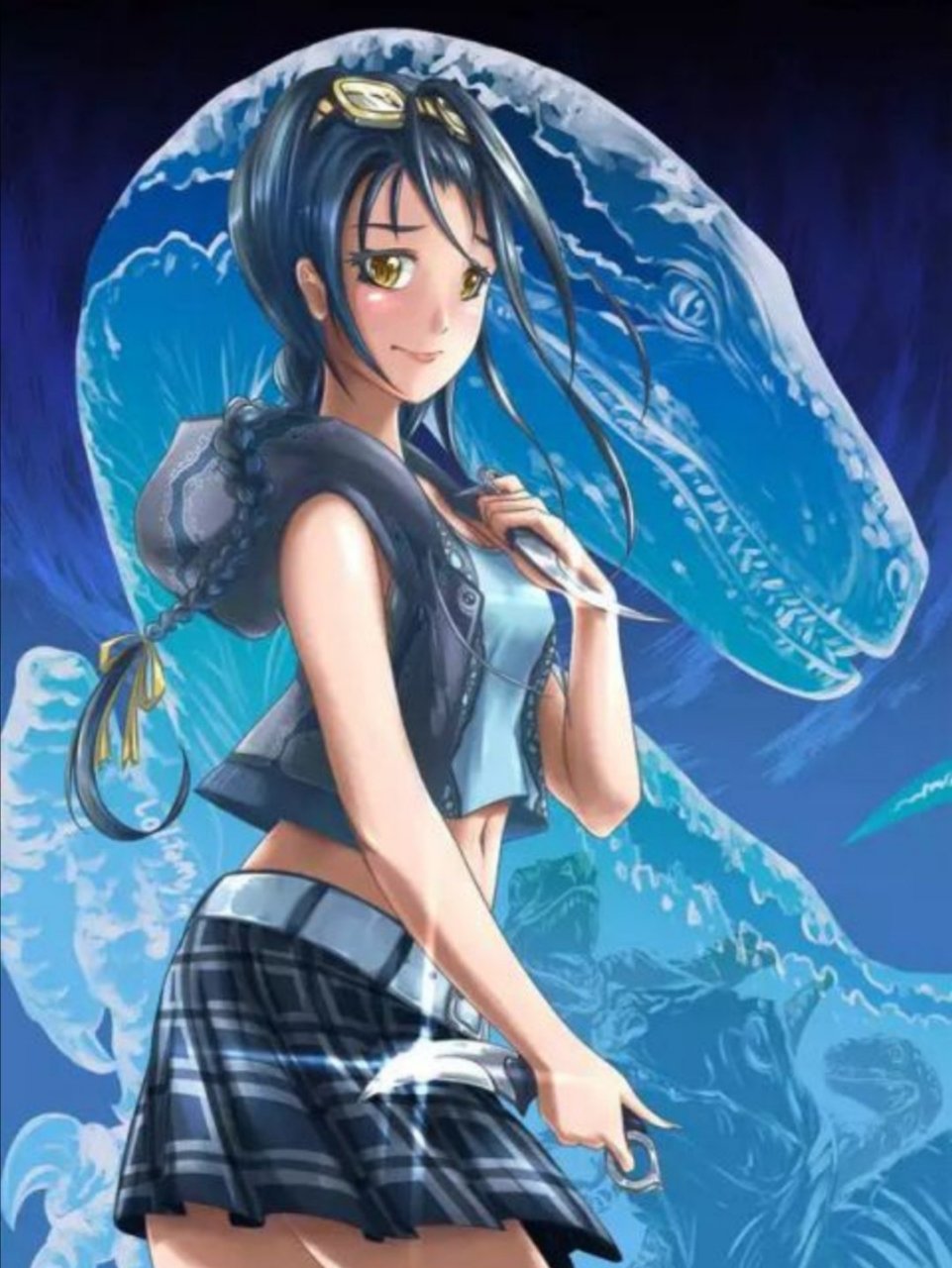 这是布鲁,霸王龙和牛龙娘化.