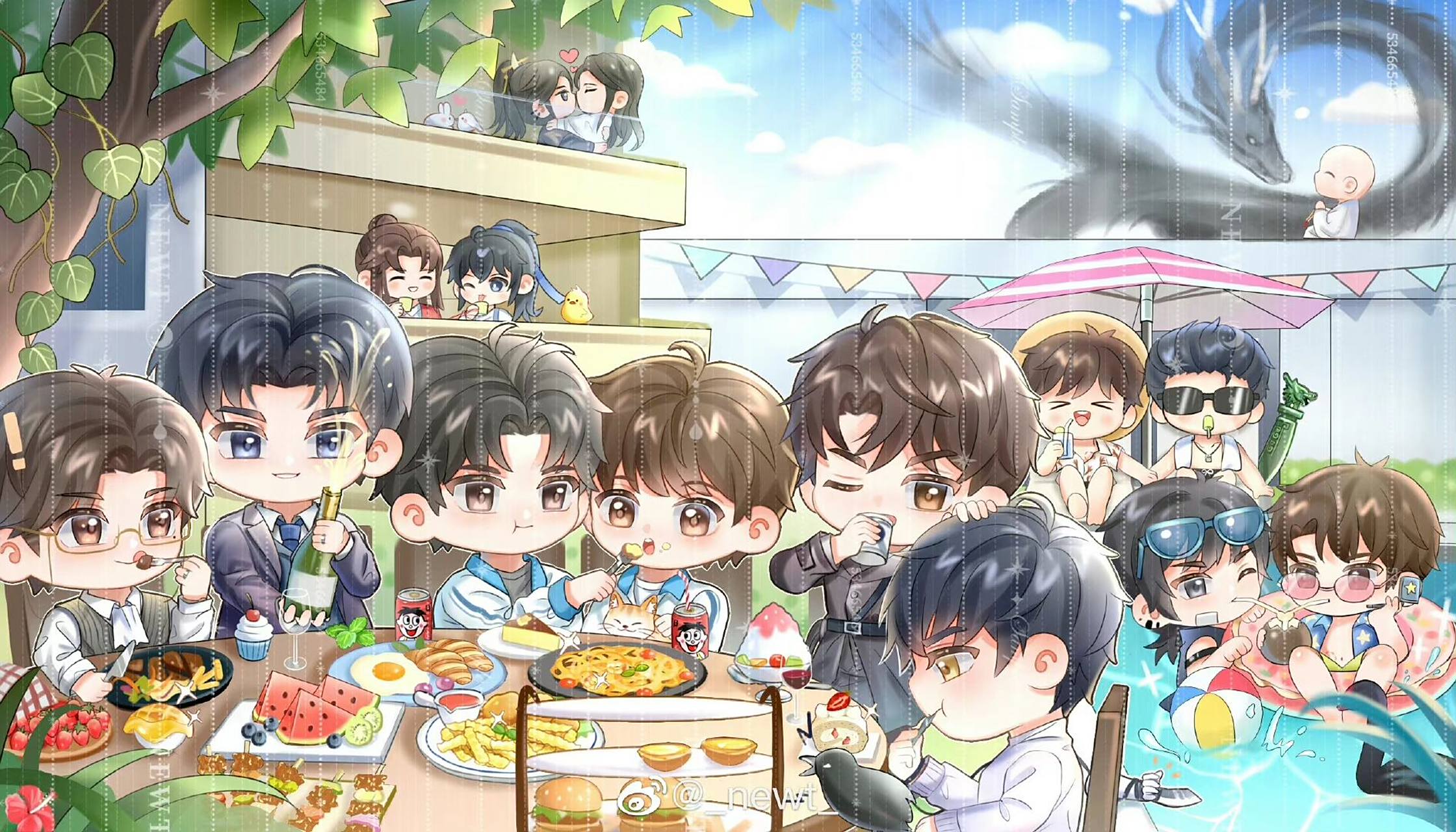 木苏里全家福场景~  wb:_newt