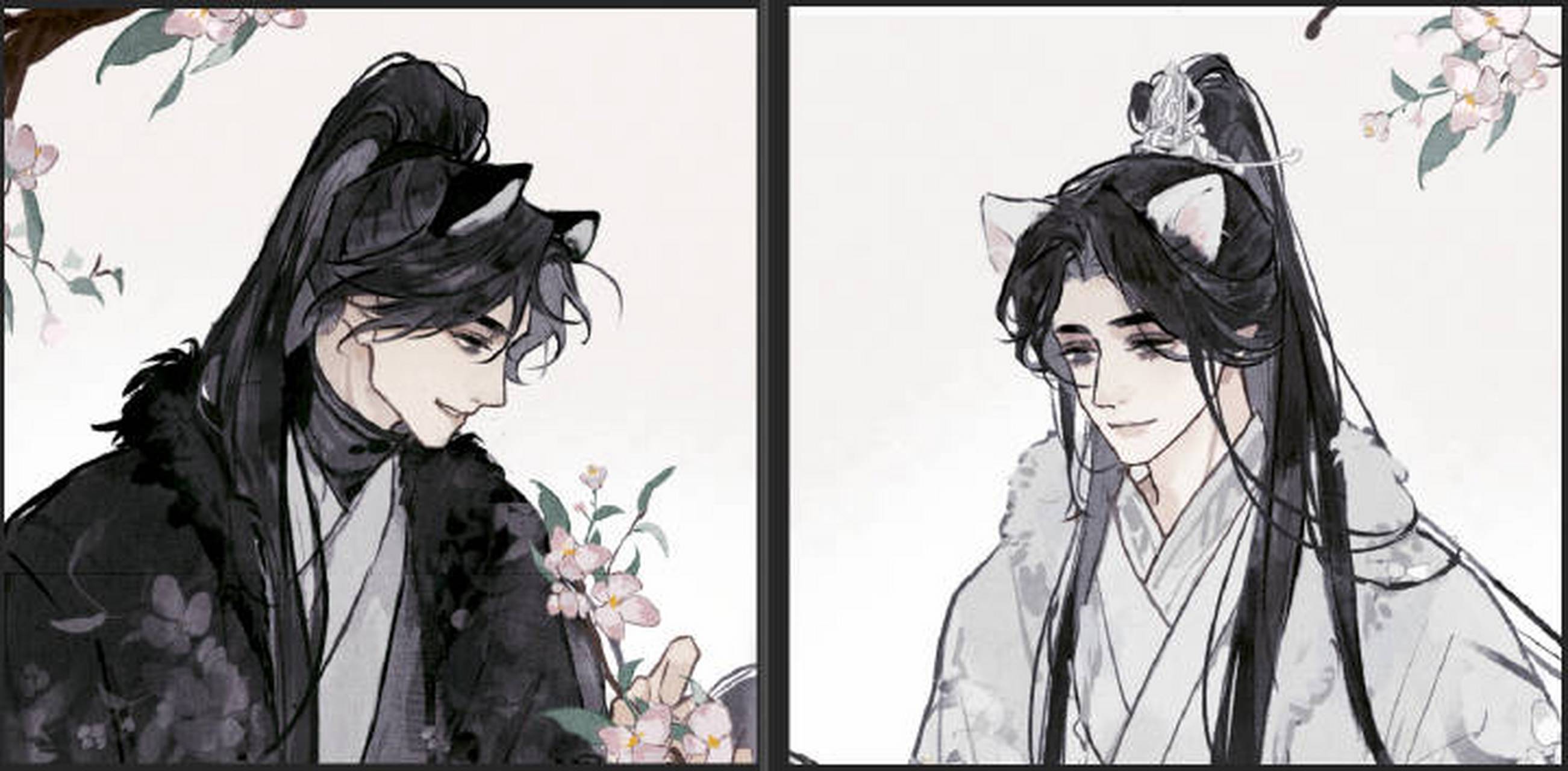 二哈和他的白猫师尊# 6767 海棠微雨共归途 cr:墙头儿儿