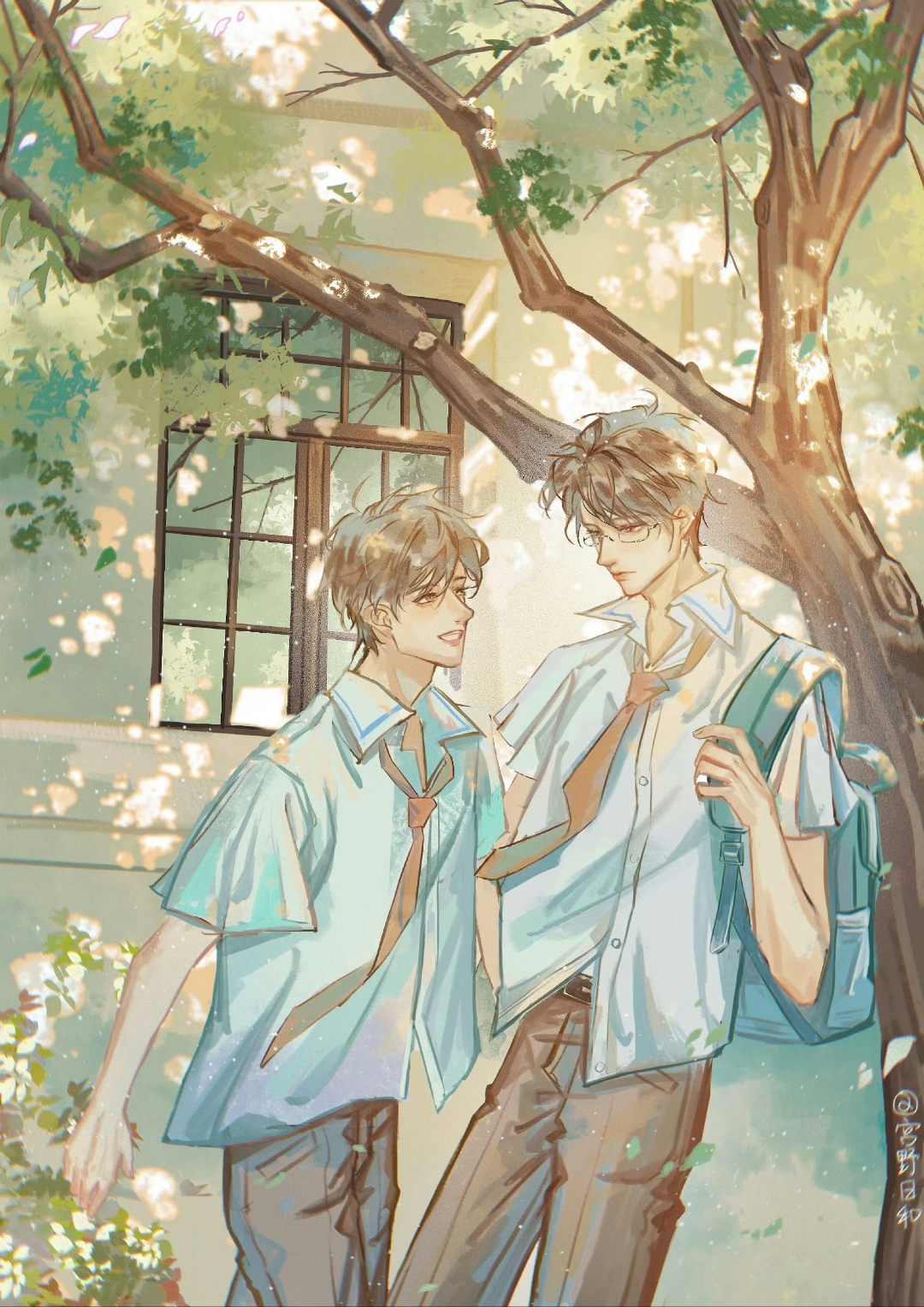 某某#  十六七岁的少年总是发着光的,添望长长久久 cr:宫野日和