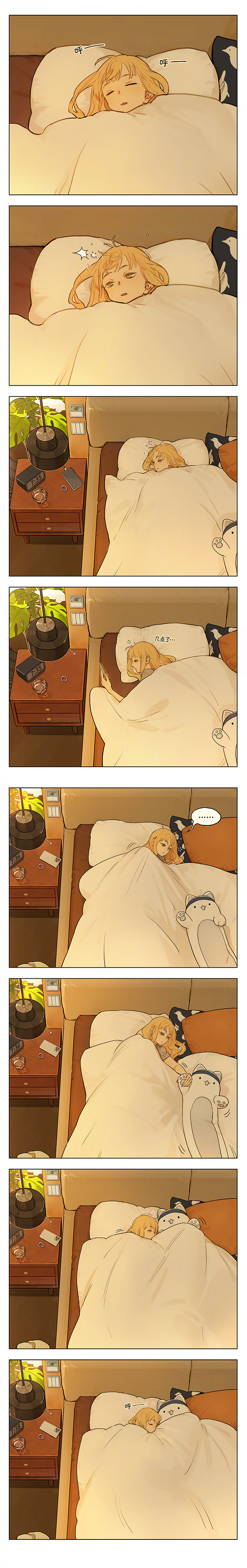 sq# 周末的早晨,睡个幸福的回笼觉. 676767 cr:坛九