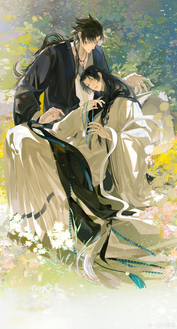 我不求神佛,只求你———《提灯印桃花》 画师见水印 #提灯映桃花