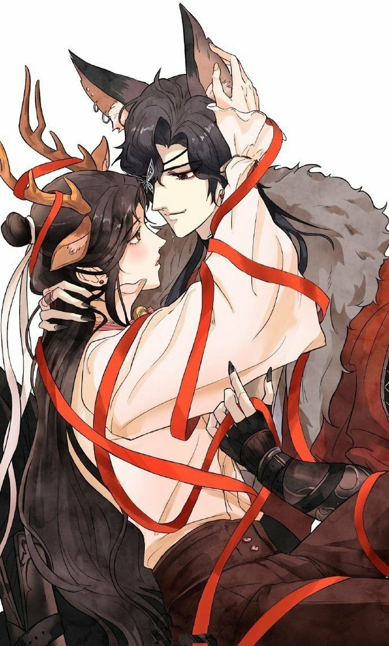 狼鹿花怜,耳朵怪可爱的[欧耶]  #天官赐福#  twi:huahua_usagi12