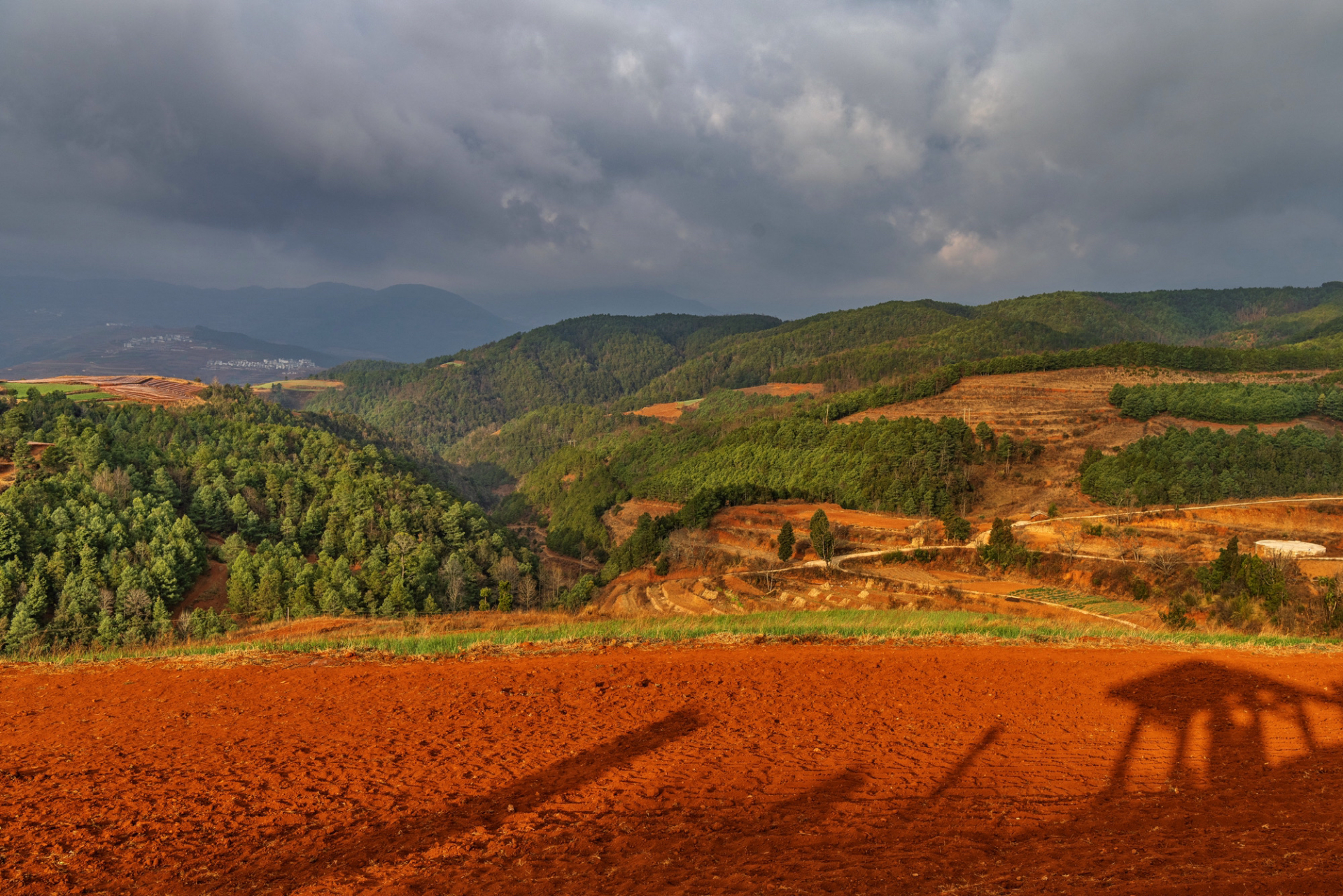 乐谱凹也是东川红土地景区的一个主要观景点,这里非常有特色,也很漂亮