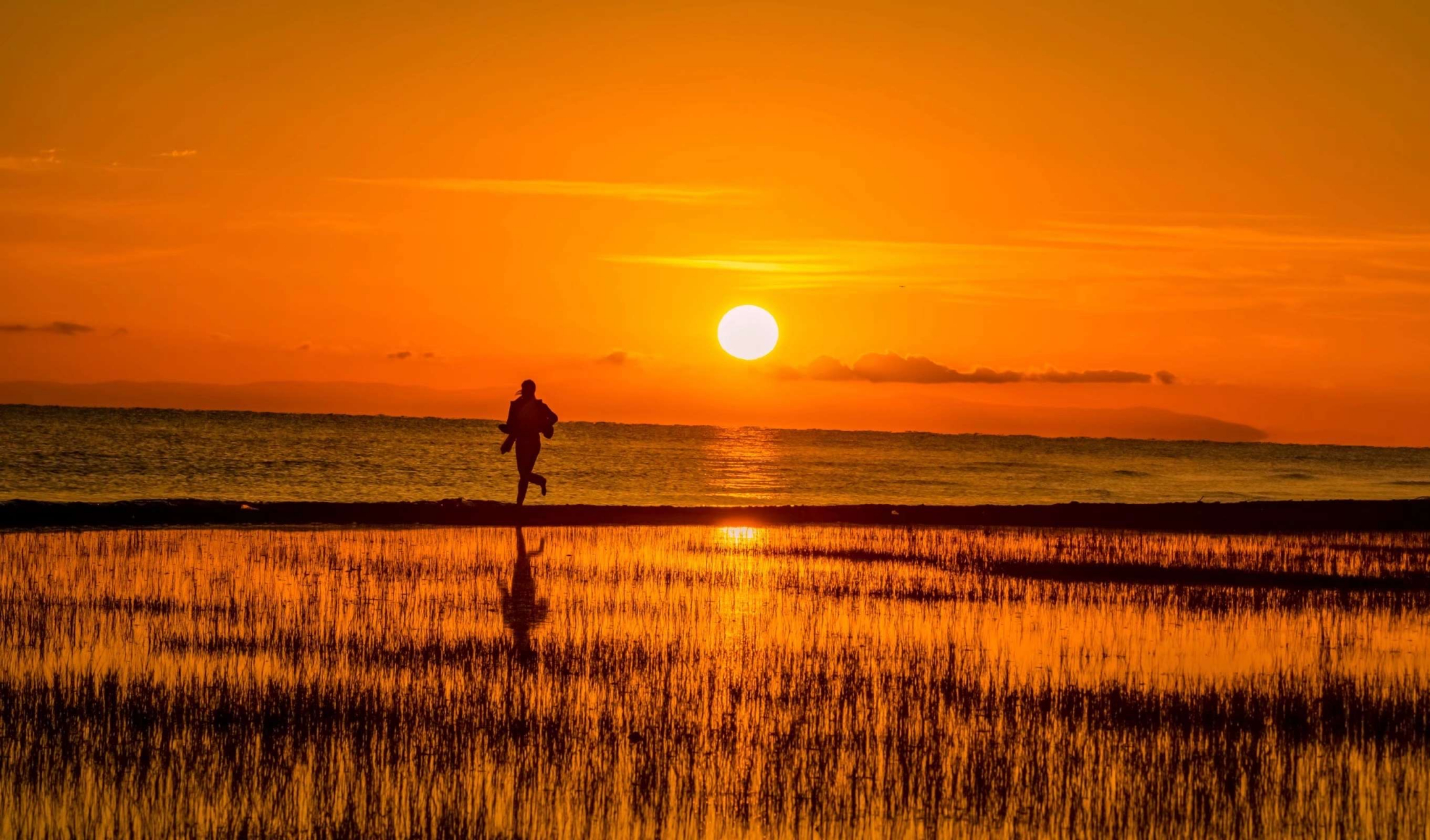 清海湖的夕阳究竟有多美,看这组相片你就知道了#旅行#旅游#带你去