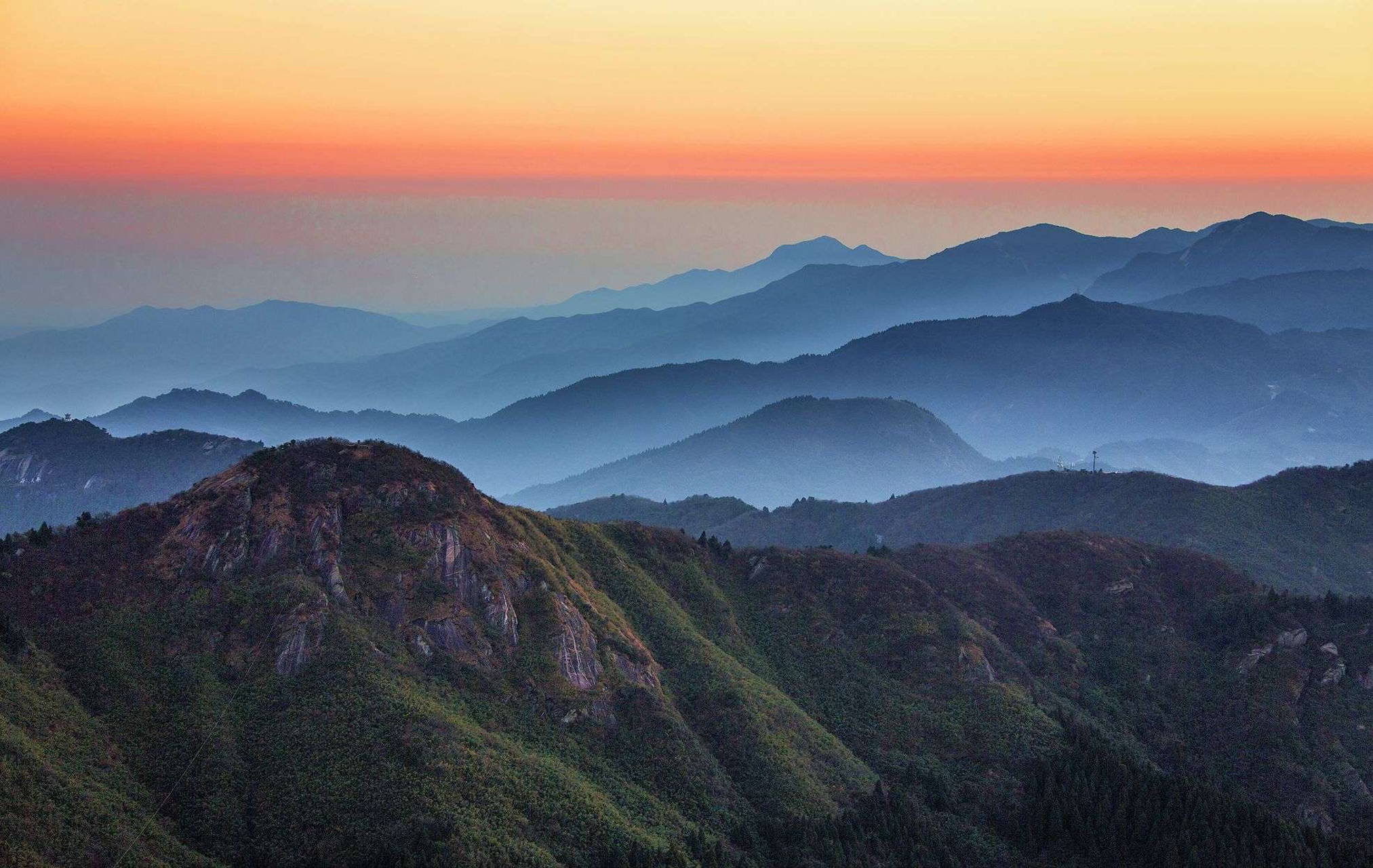 南岳衡山看日出图片