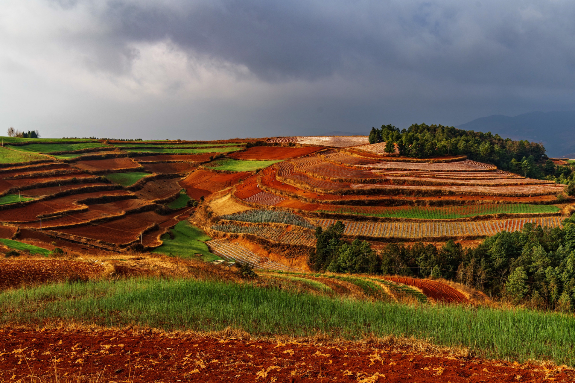 乐谱凹也是东川红土地景区的一个主要观景点,这里非常有特色,也很漂亮