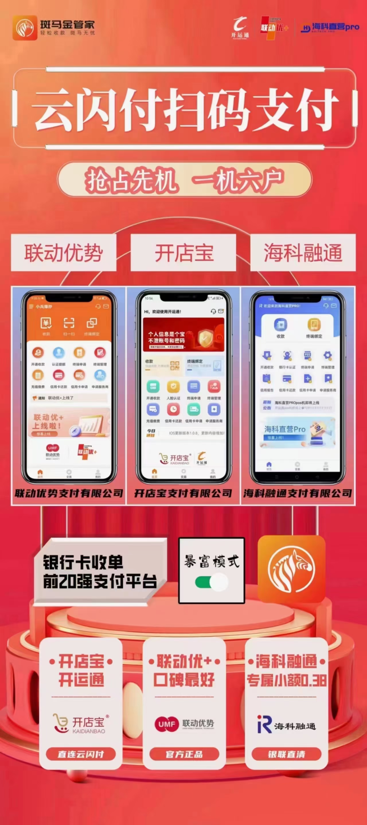 这是用手机的pos机,相当于九个手持机,走到哪里刷到哪里,不会尴尬,秒