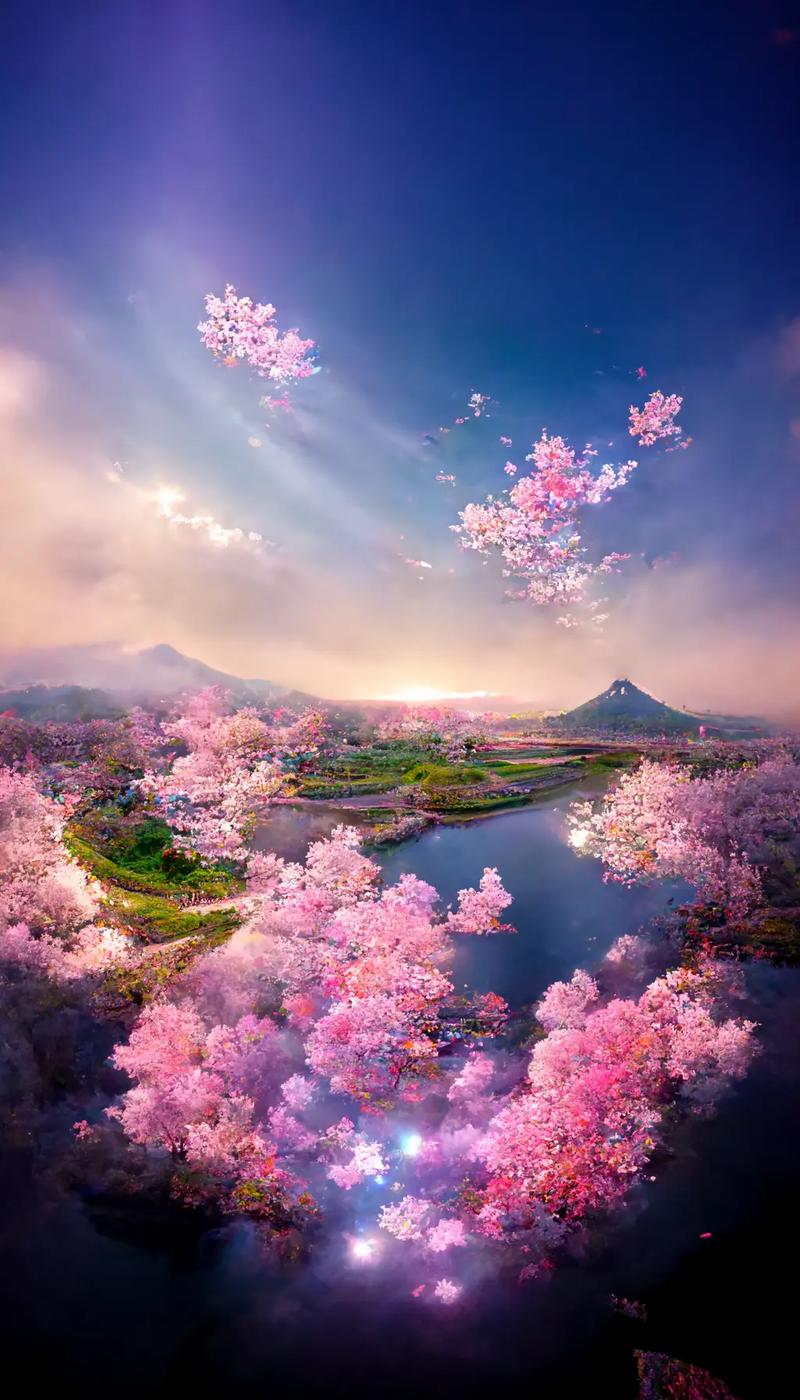 哇,这樱花海美得让人窒息,仿佛置身于仙境之中