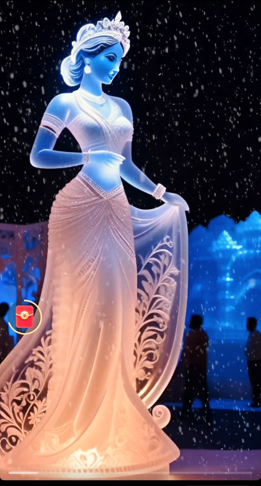 在这王国中,冰雕美女是那最璀璨的明珠,她们以冰雪为笔,大地为纸,描绘