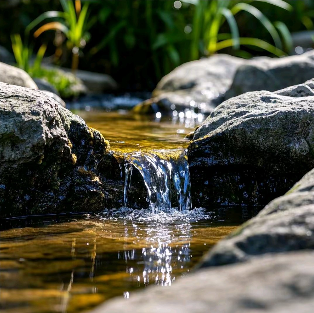 滴水成河 涓涓细滴汇长河, 汇聚奔流浪涌波