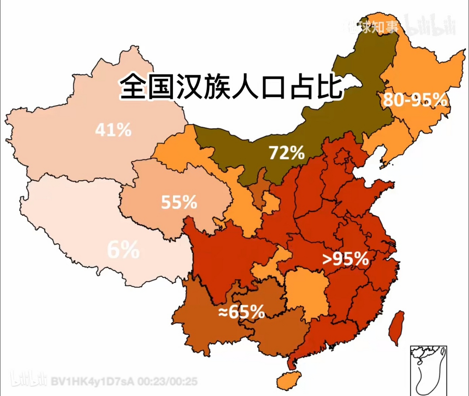 全国汉族人口占比