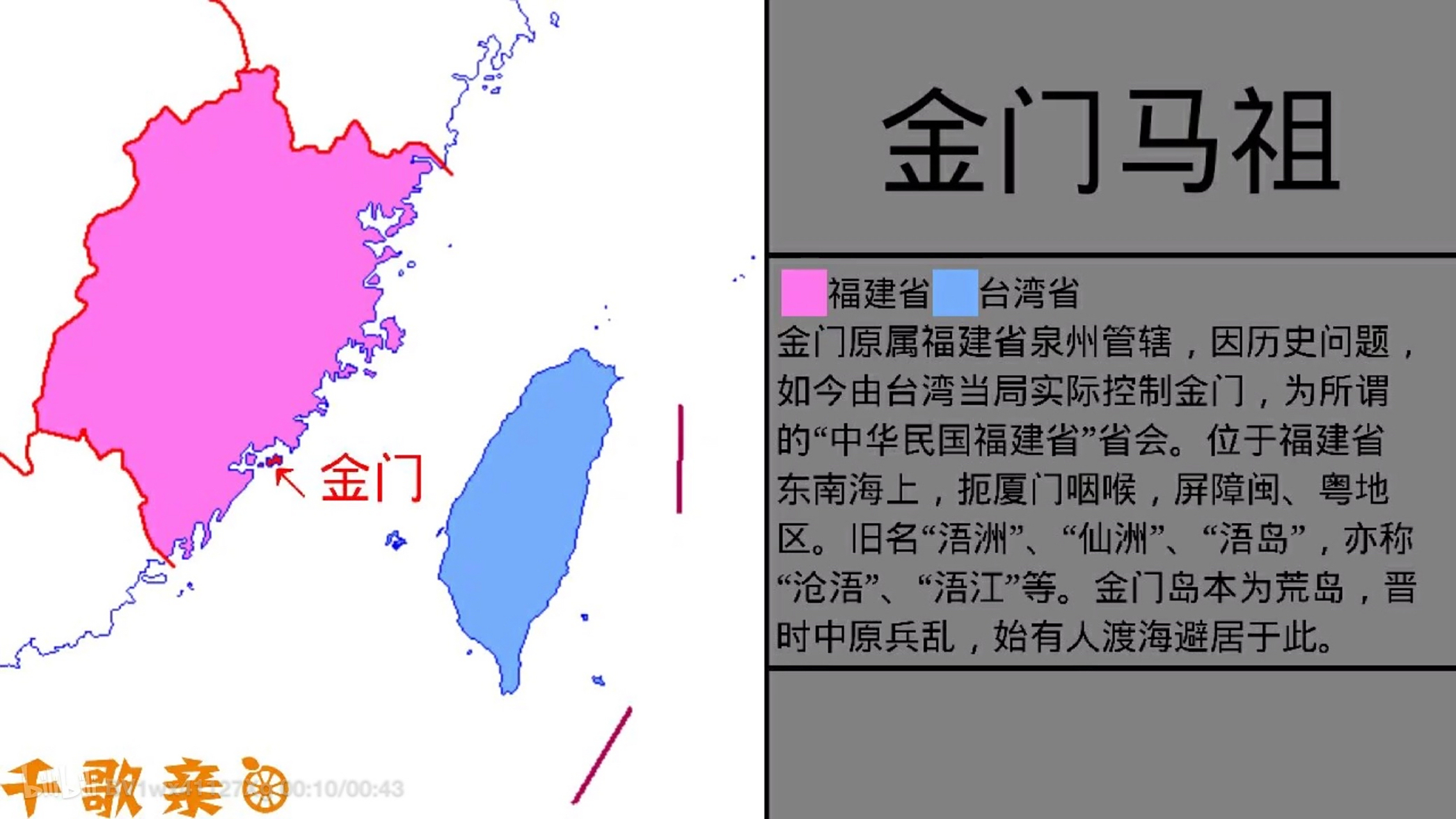 中国台湾金门马祖历史