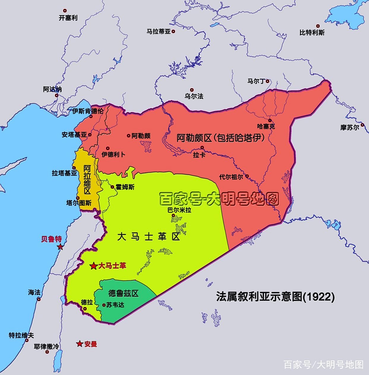 叙利亚地图位置及周边(叙利亚地图位置及周边地区)