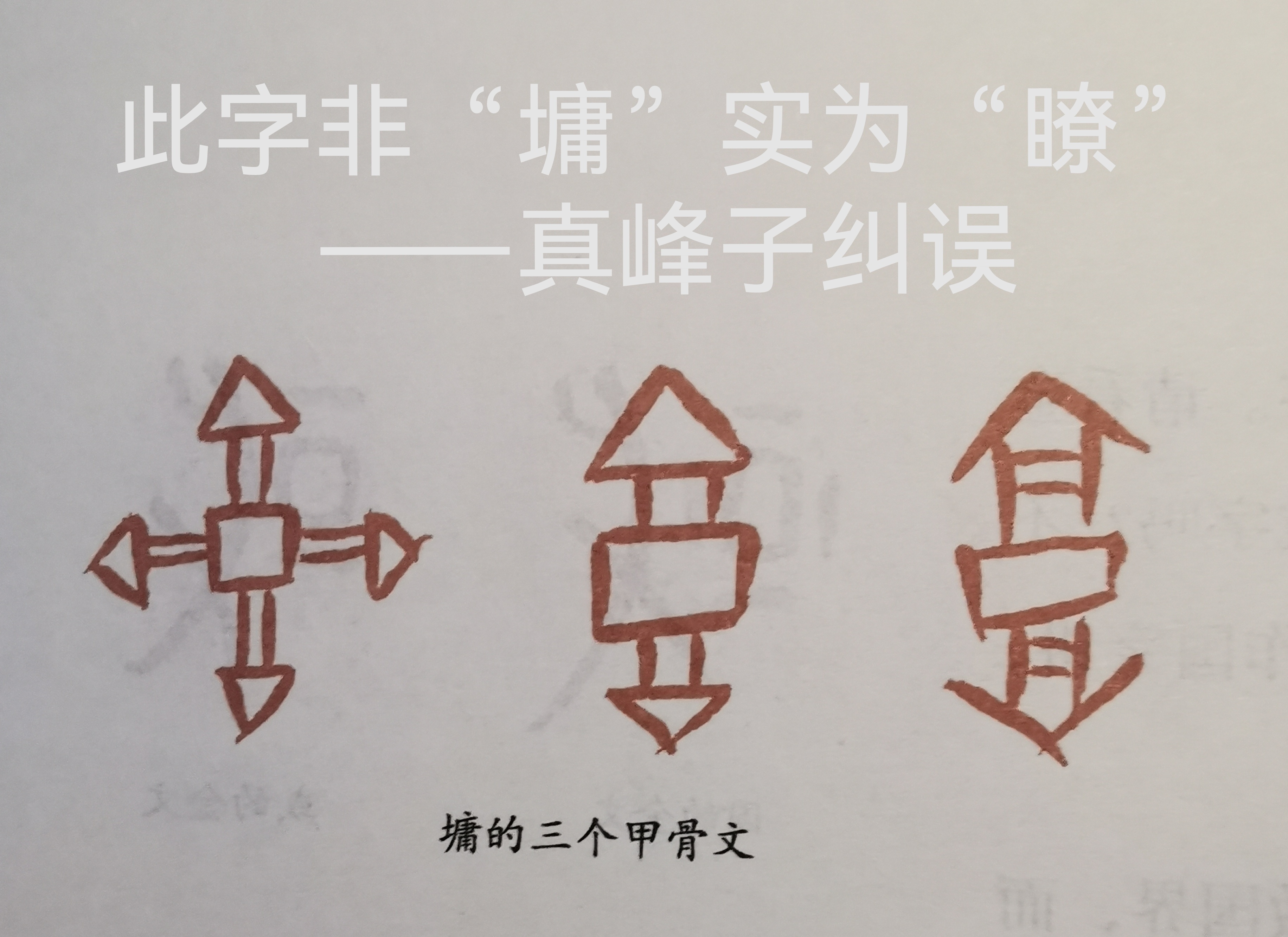 甲骨文的所谓"墉"却是"瞭".