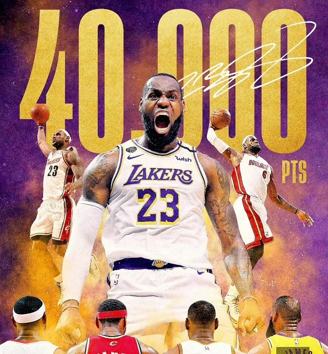 詹姆斯是nba历史得分王总得分超40000分