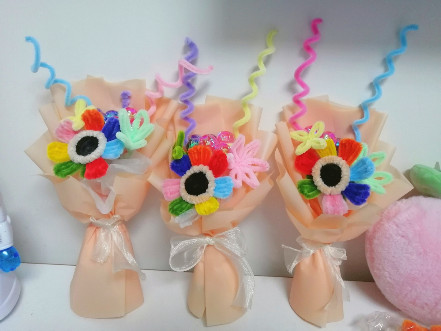 棒棒糖花束#六一儿童节#扭扭棒做手工# #六一儿童节