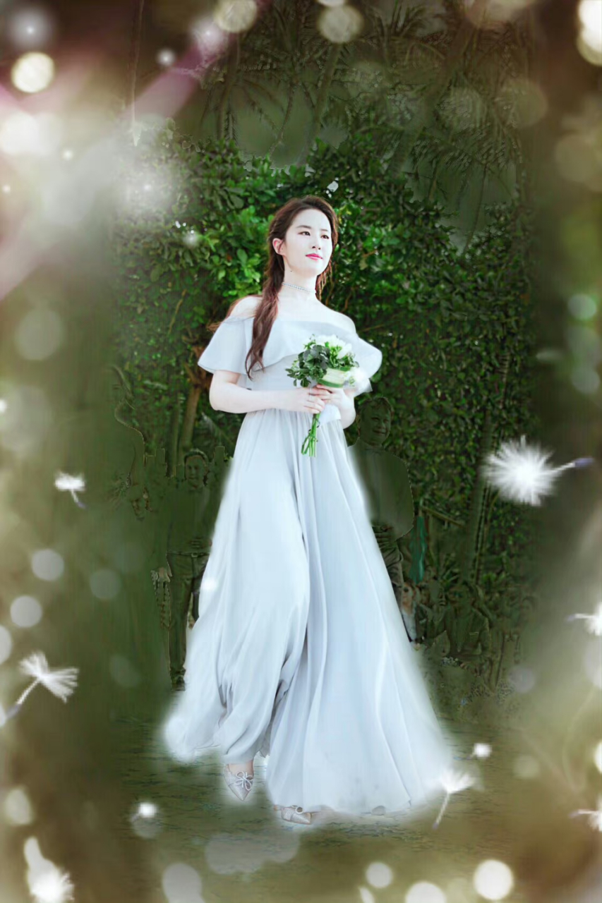 刘亦菲给朋友当伴娘,这应该是圈里的最美了