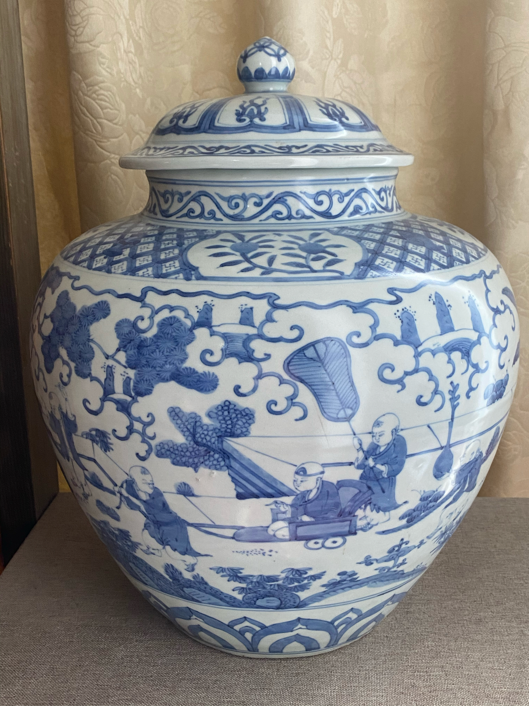 明代早期青花罐真品图图片