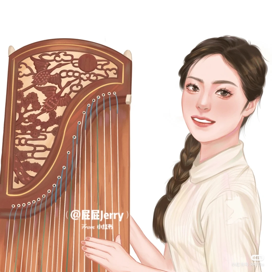 弹古筝头像古筝老师请来领