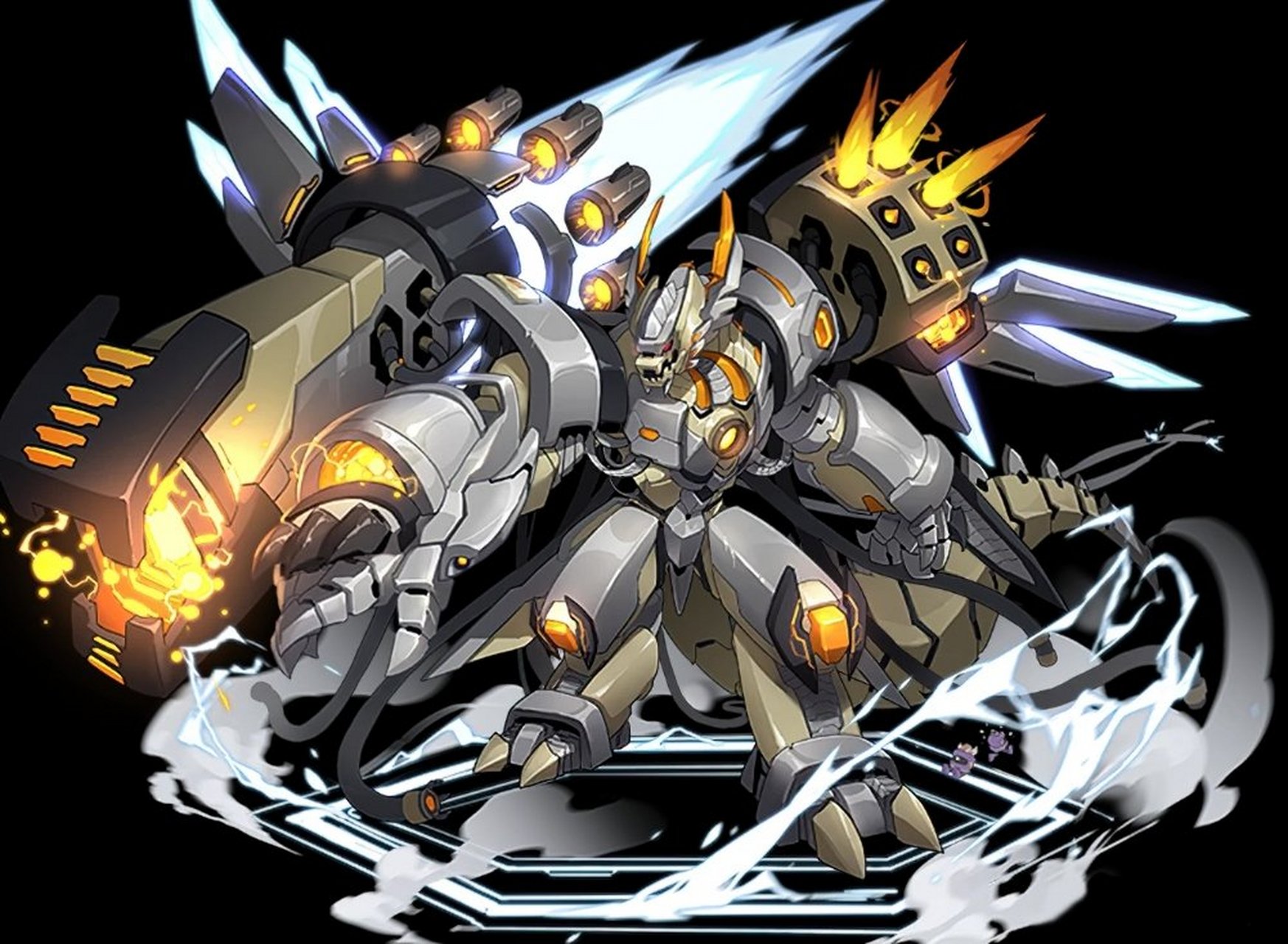 赛尔号# 机械塔克林完全体,帅确实挺帅,就是感觉这几个重型武器稍微