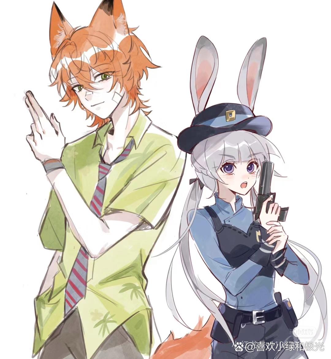 兔警官和胡尼克