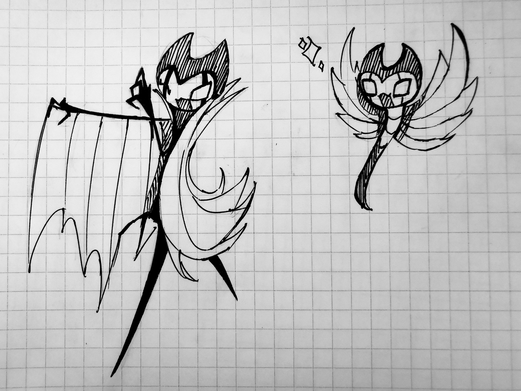 我突然发现画虫子有助于我练人体(?) #空洞骑士# #绘画