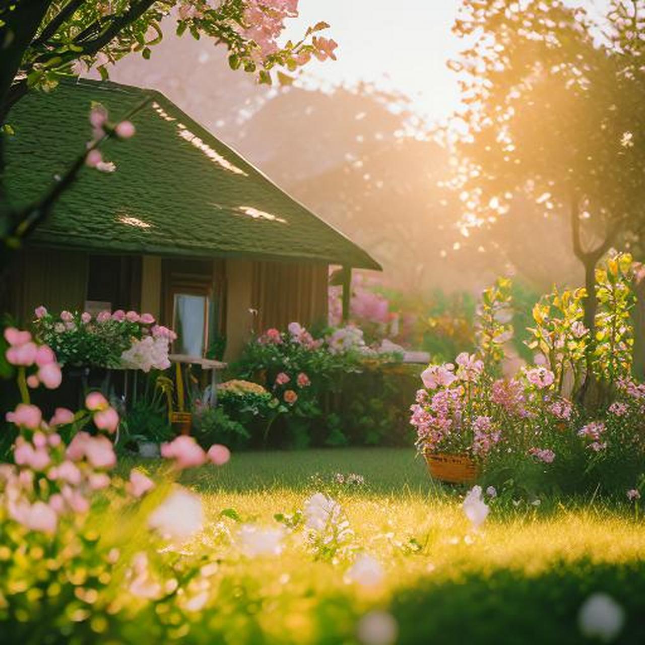 🎉✨置身于自然花园中的惬意小天地,让心灵瞬间得到治愈.