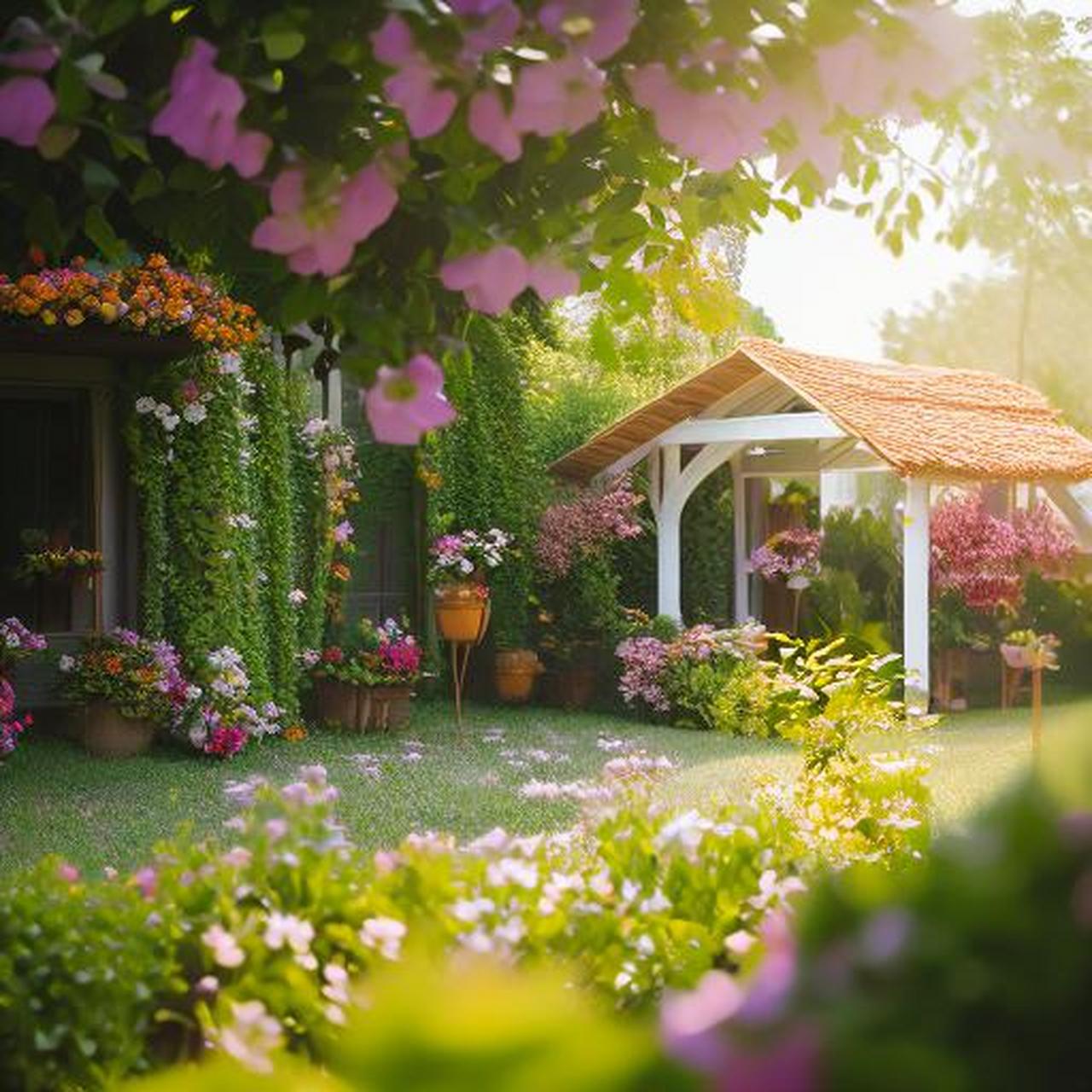 🎉✨置身于自然花园中的惬意小天地,让心灵瞬间得到治愈.