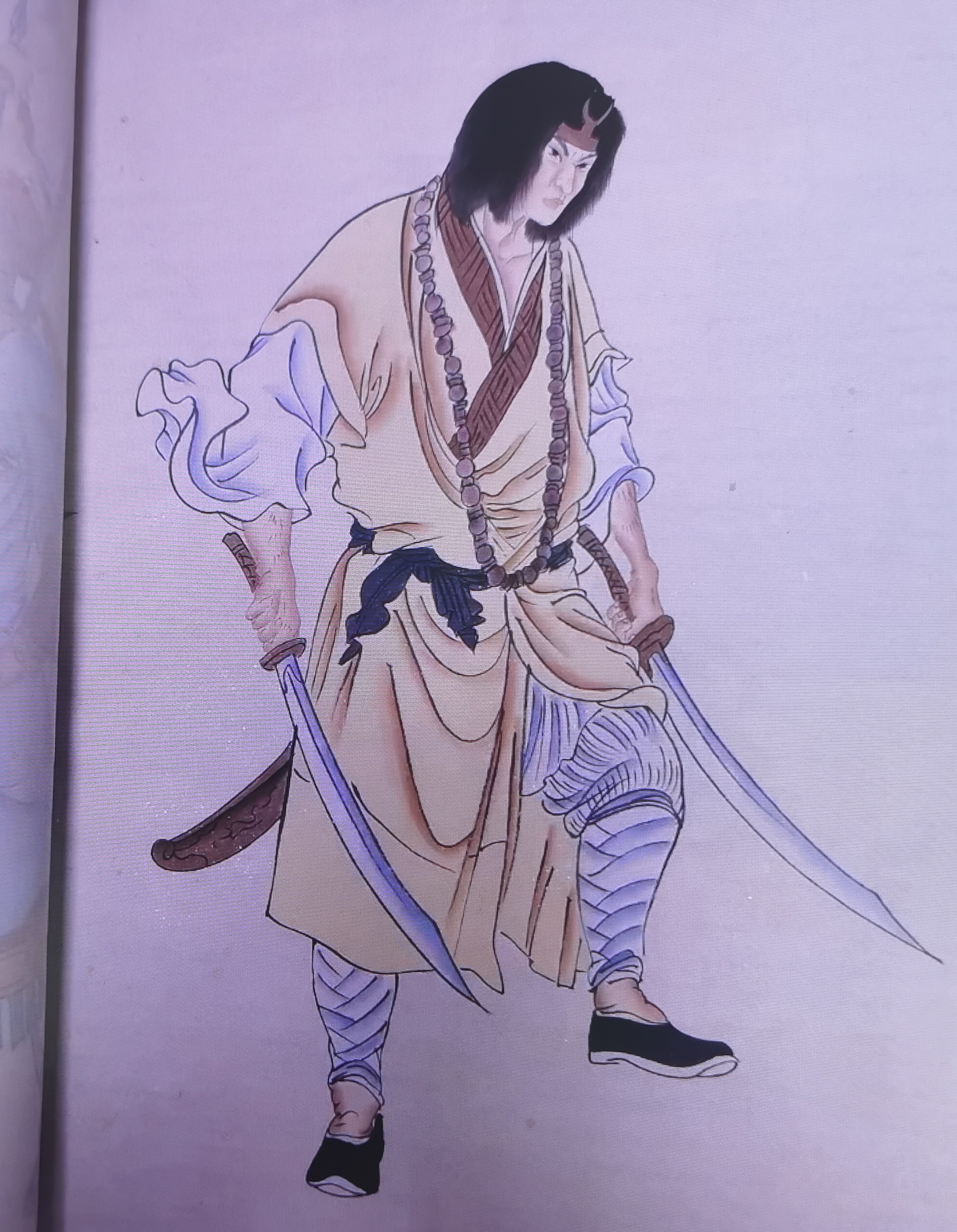 工笔画,水浒传.108将长卷之十一