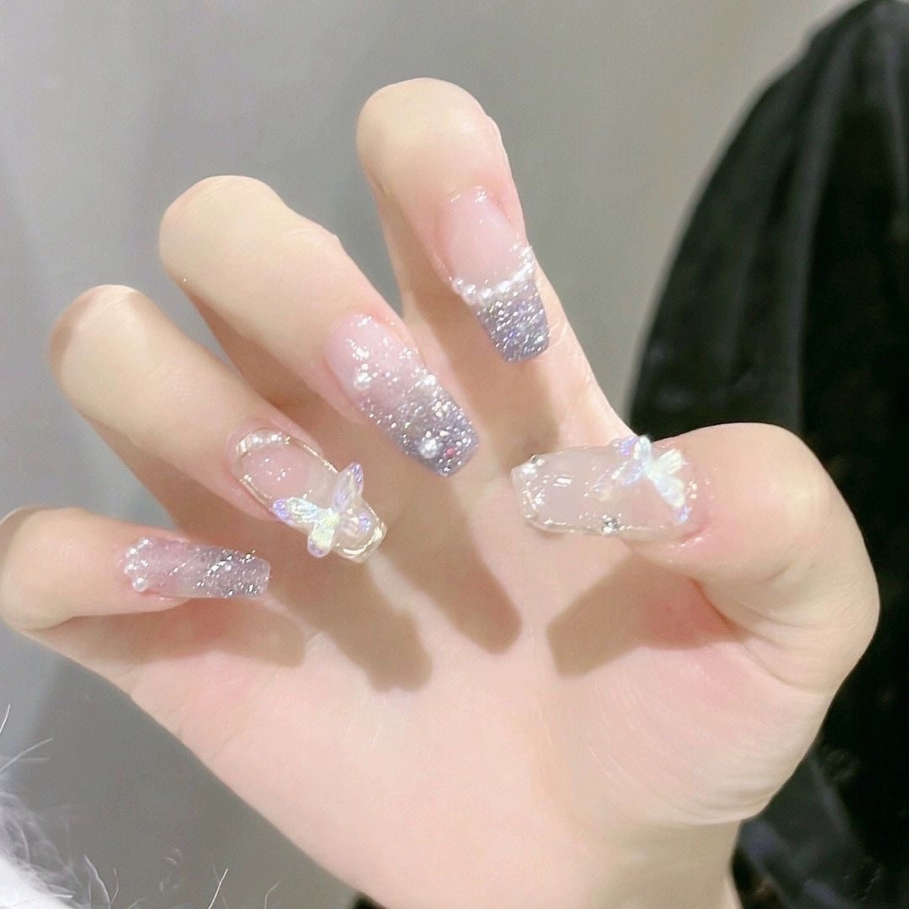 透明 水晶美甲,闪耀指尖魔法78  99瞧这双手,是不是美得让人移不