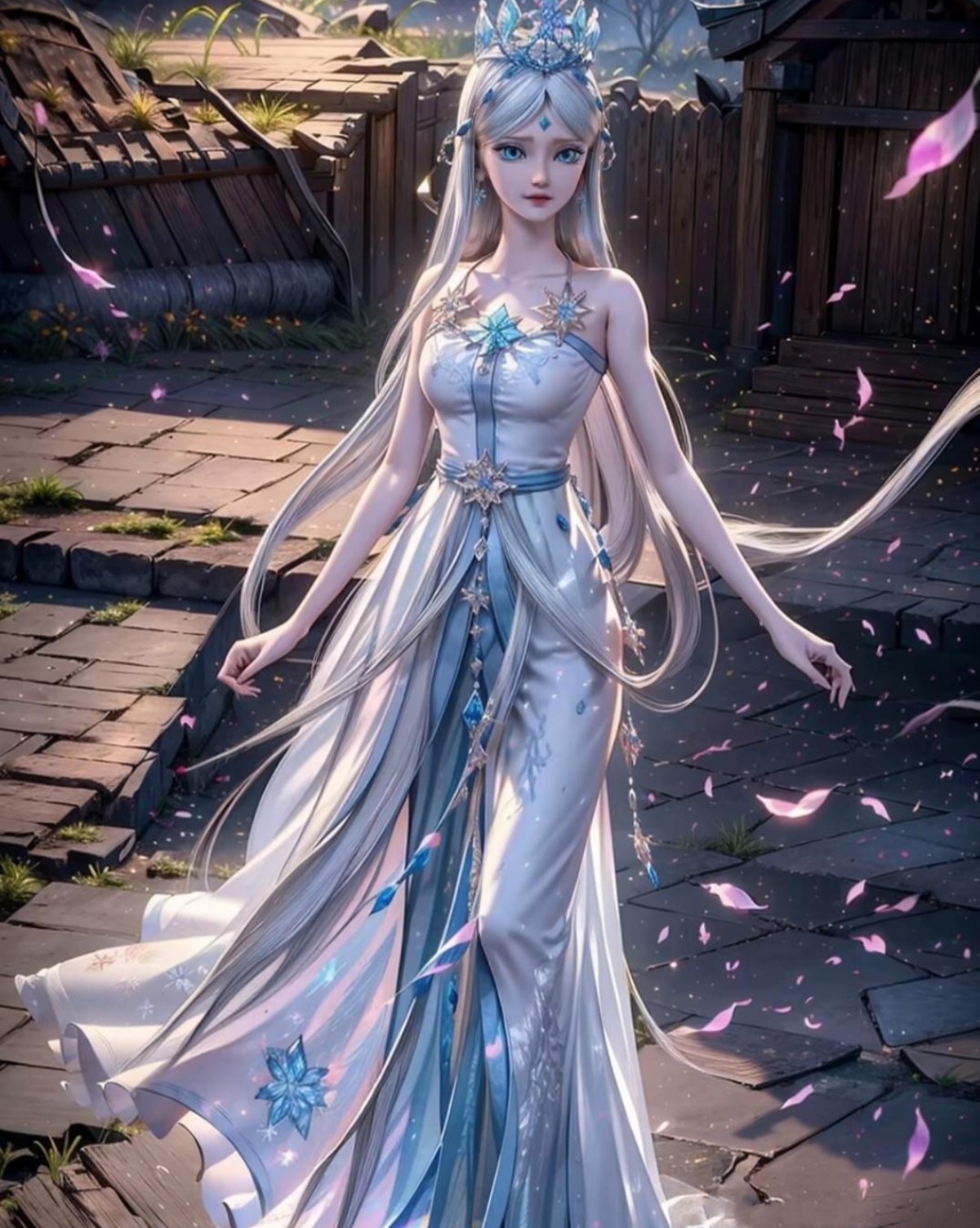 薇夫人,冰公主和灵公主一起来人类世界游玩啦