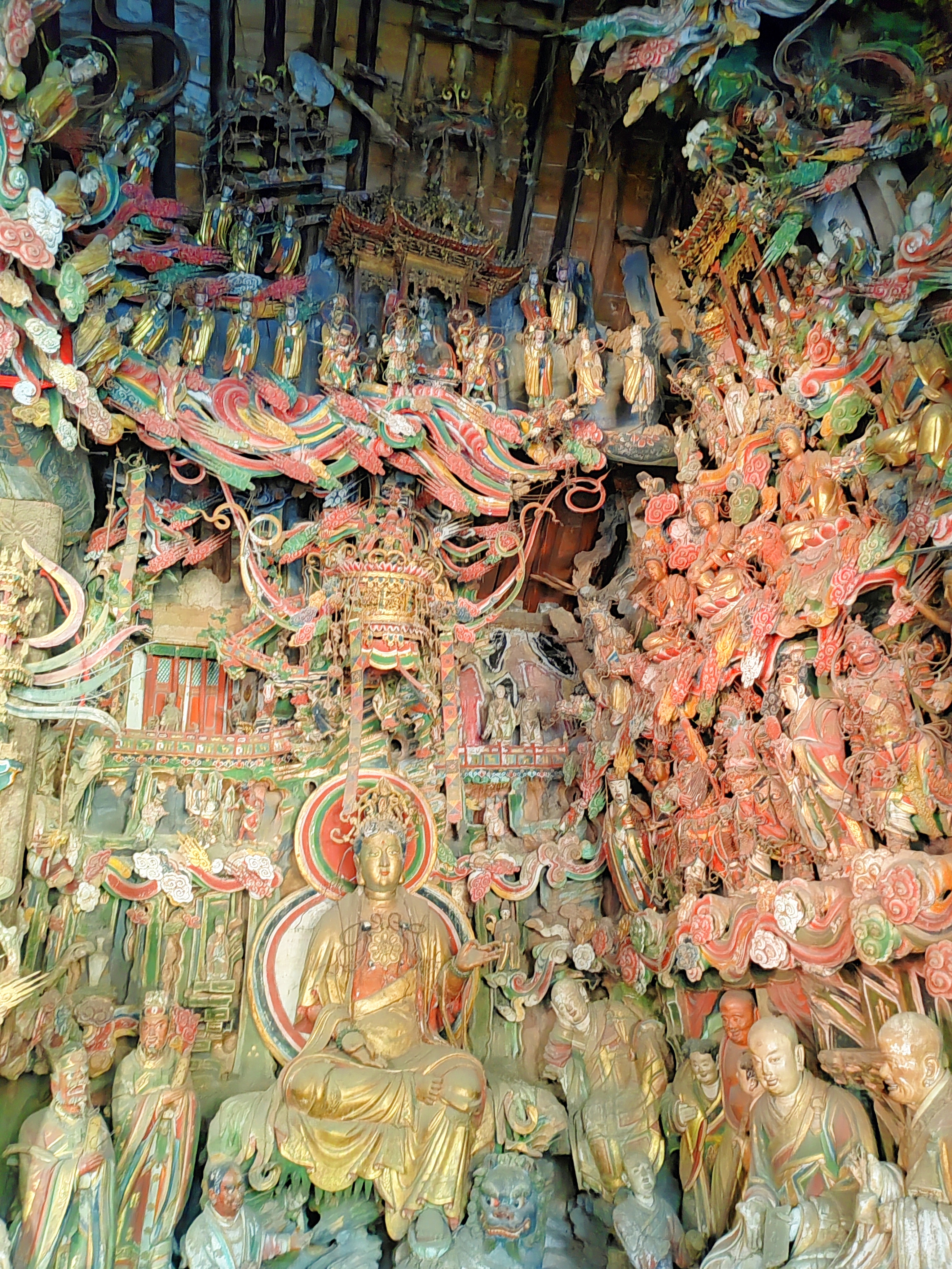 长治观音堂—中国彩塑天花板 现在已对外完全开放,可以拍照了