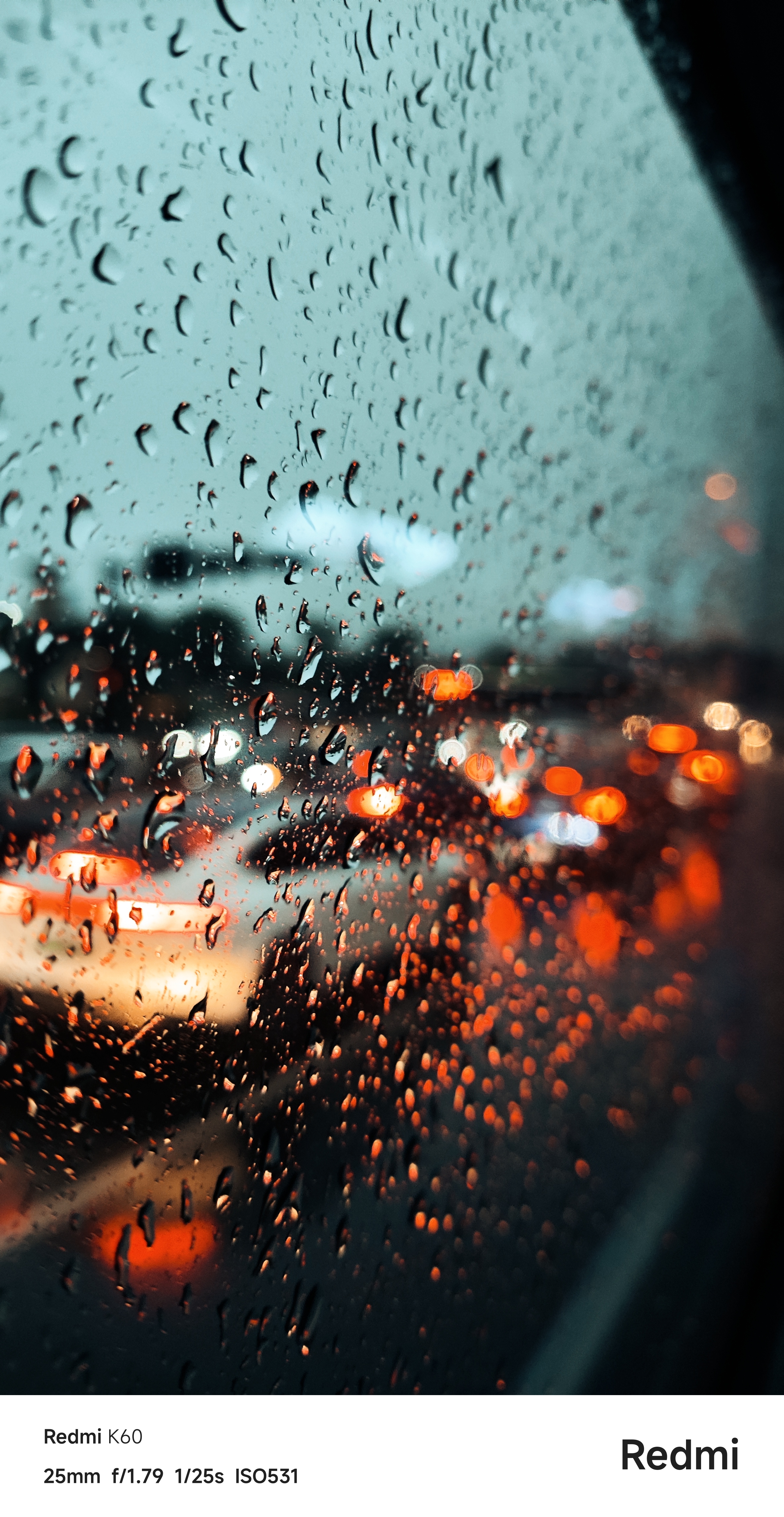 雨天风景照图片