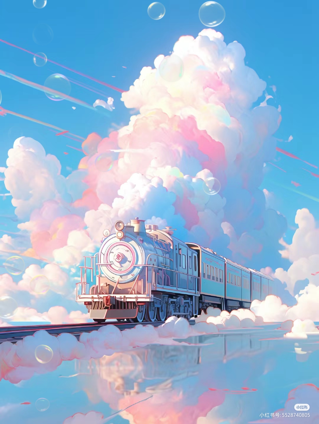 梦幻火车之旅7806  这列粉红色与白色交织的火车,仿佛是童话中驶