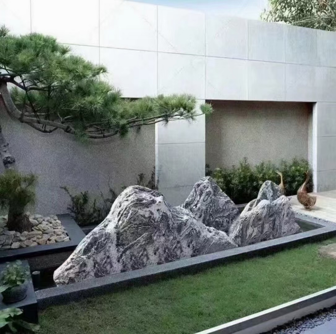 在别墅庭院的精心雕琢中,景观石的选择与造型艺术,无疑是点睛之笔.