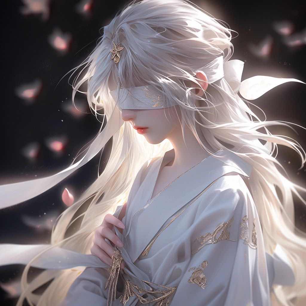 第一眼看到这个蒙眼美少女,仿佛时间都凝固了