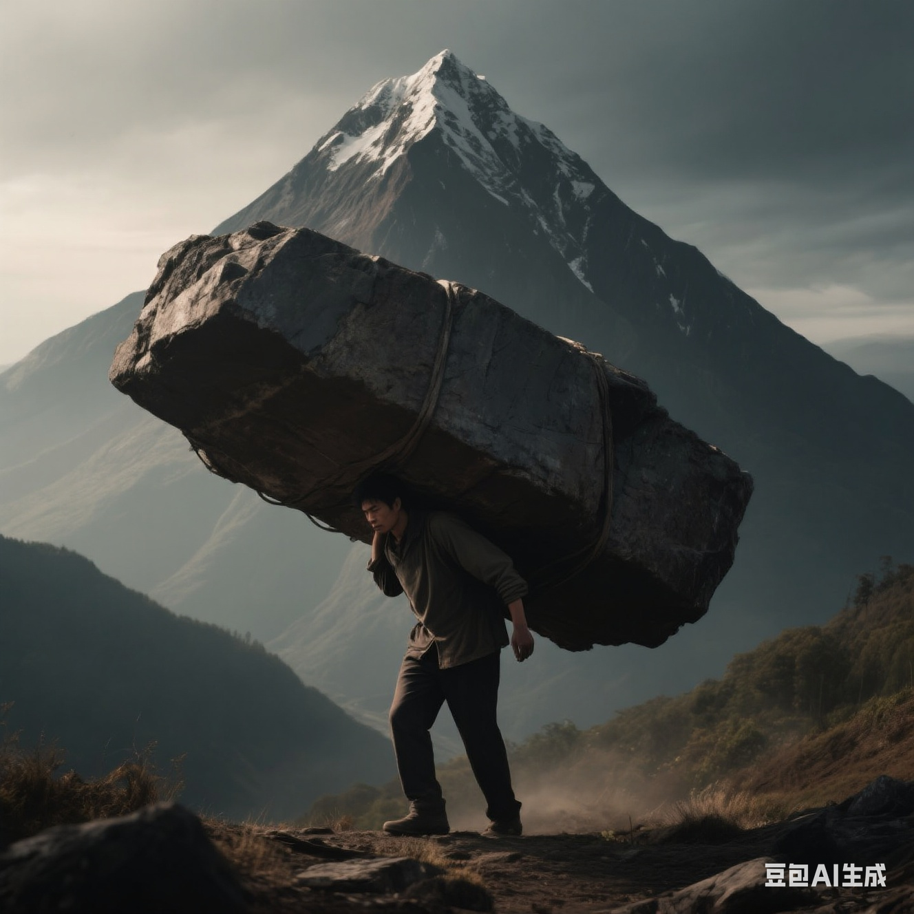 男人负重前行负重前行负重前行图片高清大图负重前行图片一个人负重的