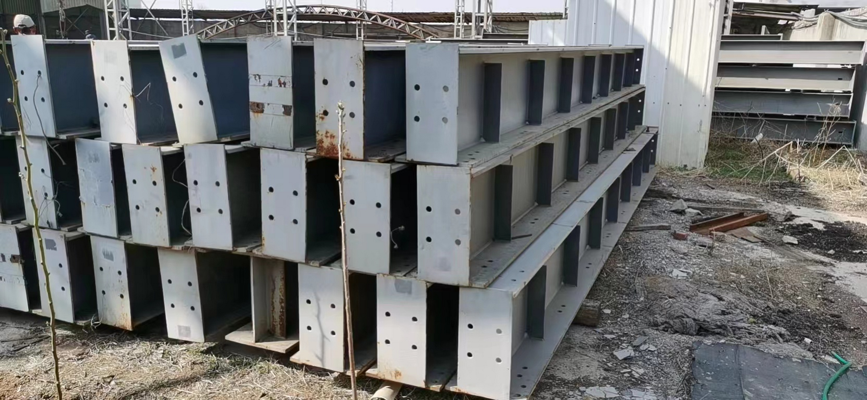 行车梁: 450/340/220*16, 6米30支#二手钢结构市场