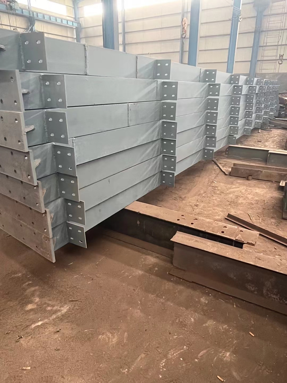 大梁300变600, 抗风柱250×125 檩条140全新镀锌#二手钢结构库房