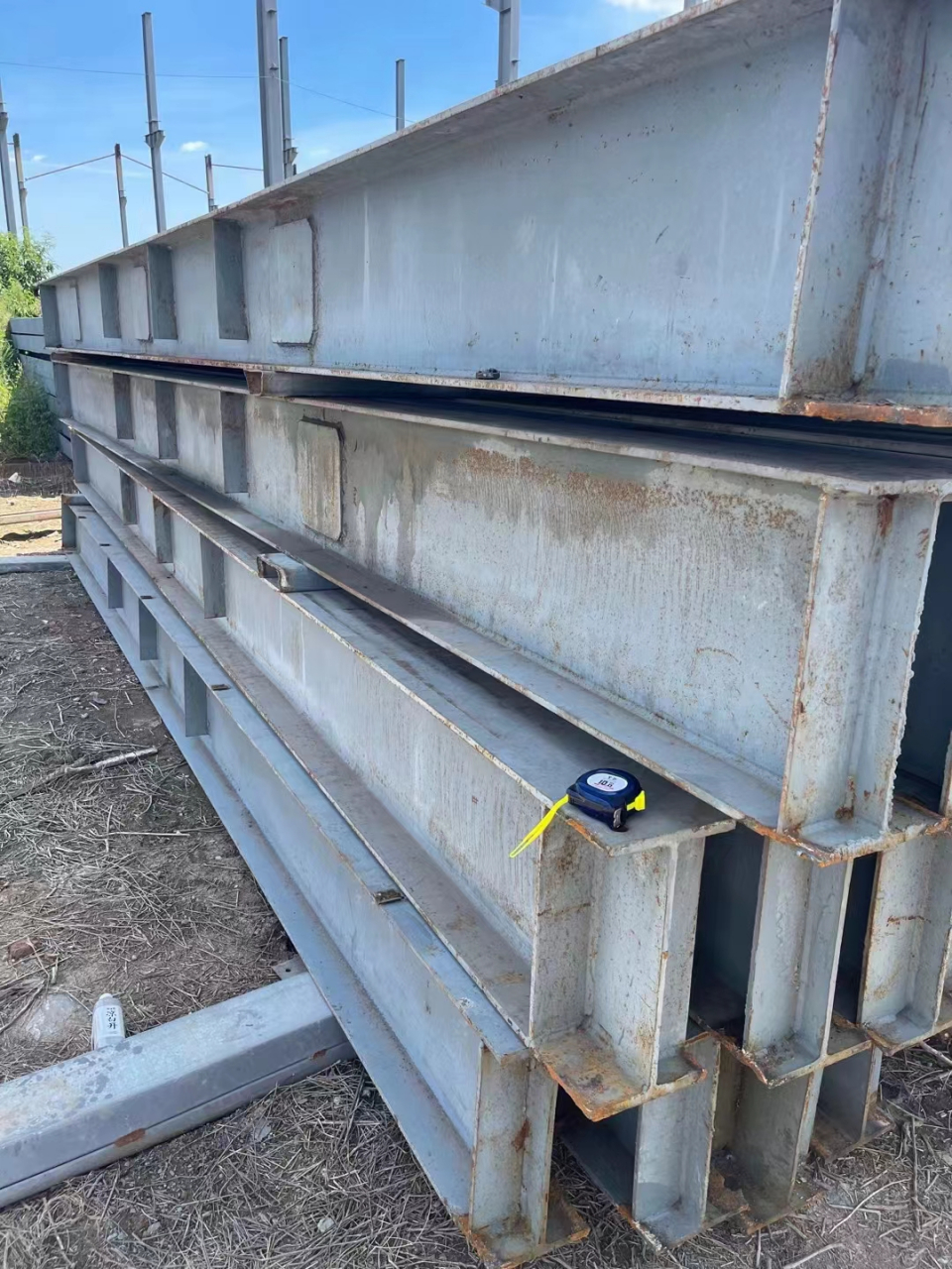 行车梁 400/200行车梁 长度6.9米共104支#二手钢结构# #钢结构